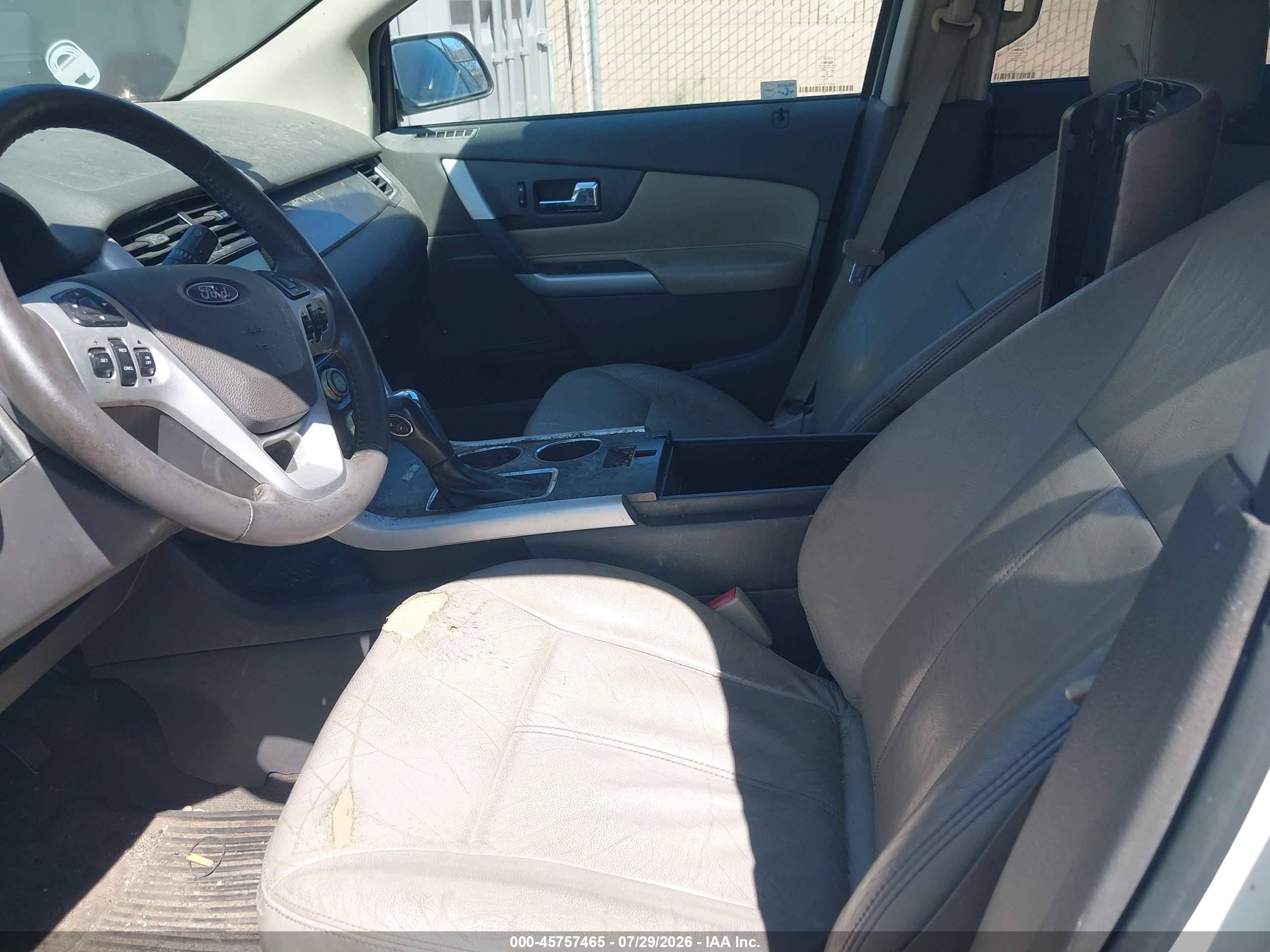 2013 Ford Edge Sel White vin: 2FMDK3JC3DBE02116
