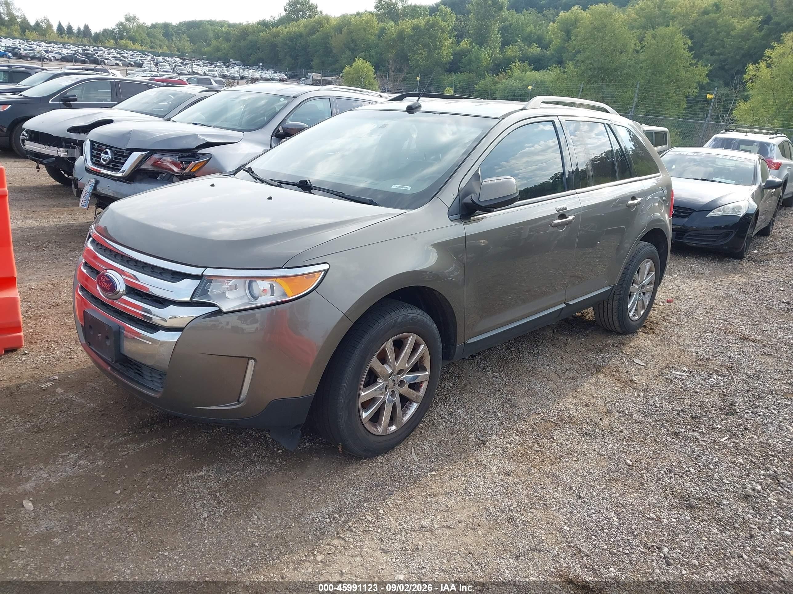 2013 Ford Edge Sel Gray vin: 2FMDK3JC3DBE18171