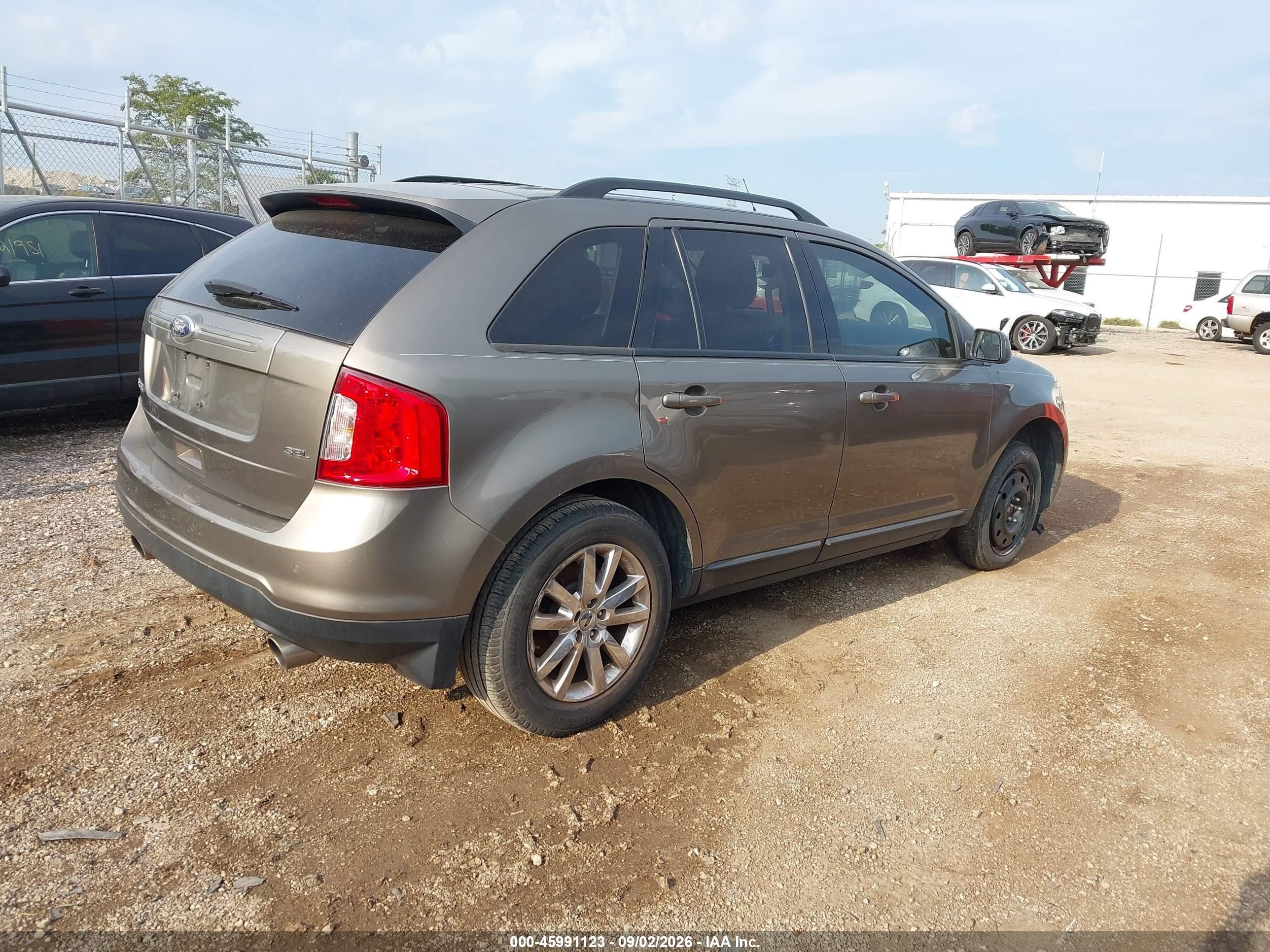 2013 Ford Edge Sel Gray vin: 2FMDK3JC3DBE18171