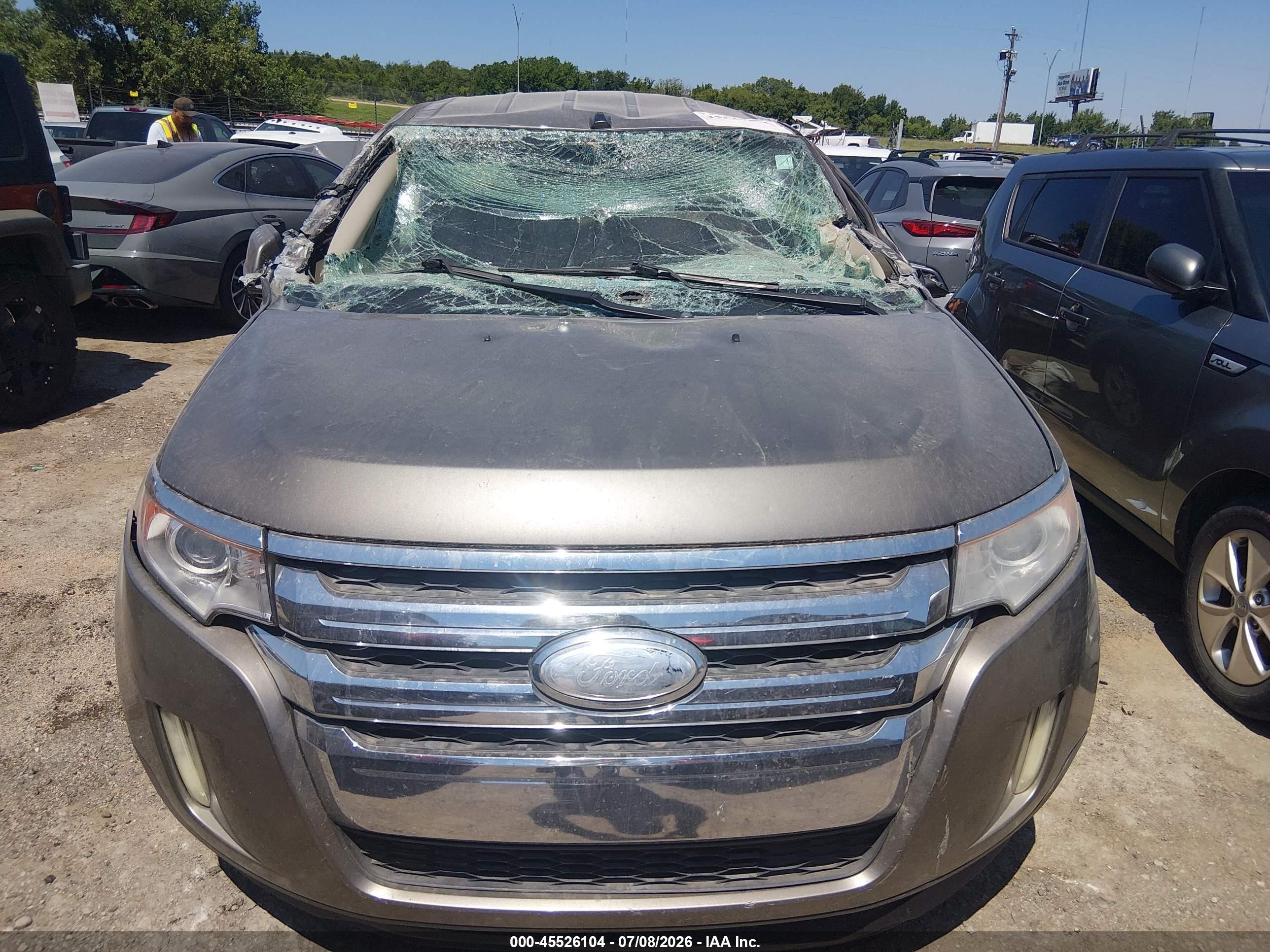 2013 Ford Edge Sel Gray vin: 2FMDK3JC3DBE37268