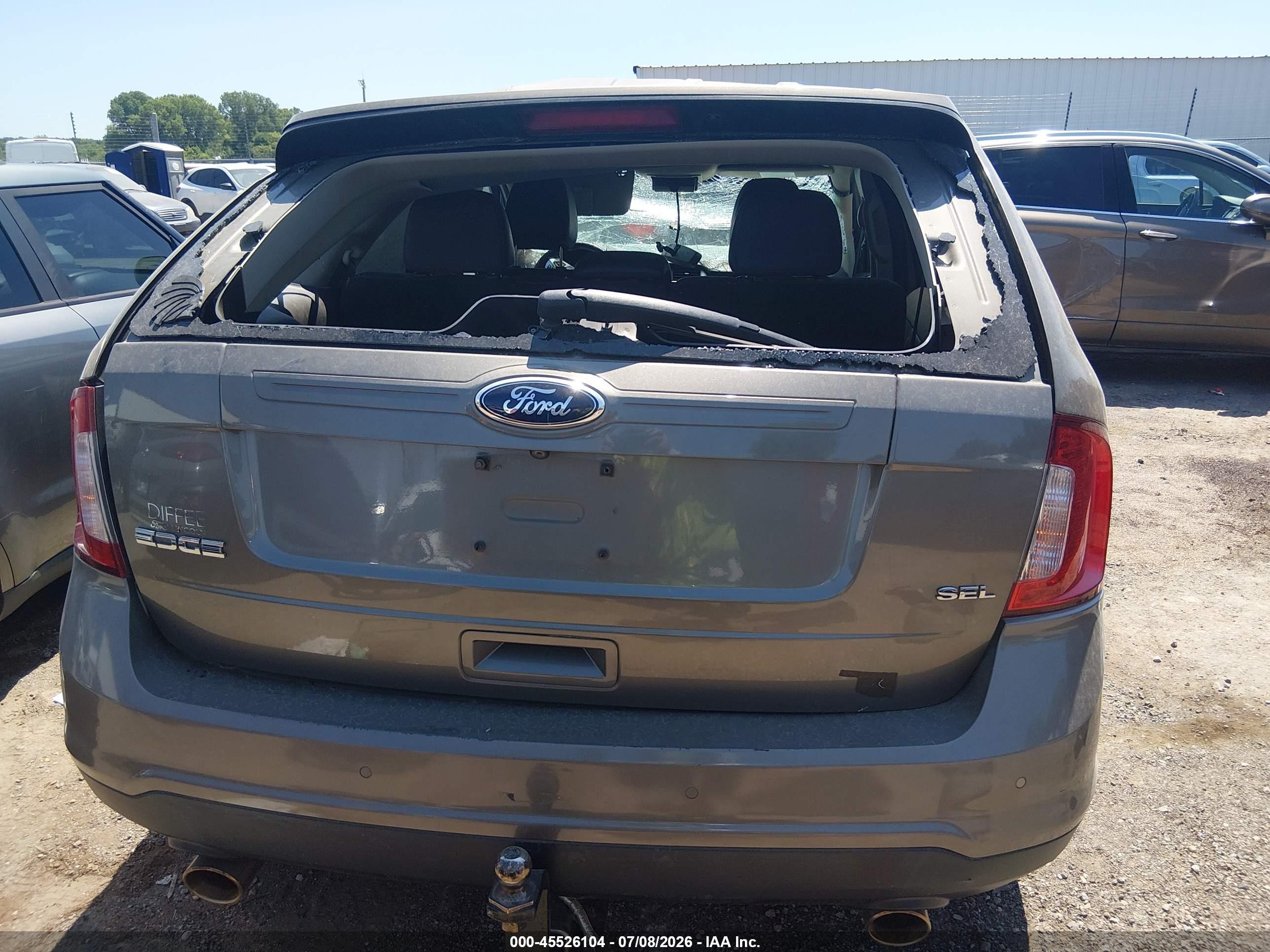 2013 Ford Edge Sel Gray vin: 2FMDK3JC3DBE37268