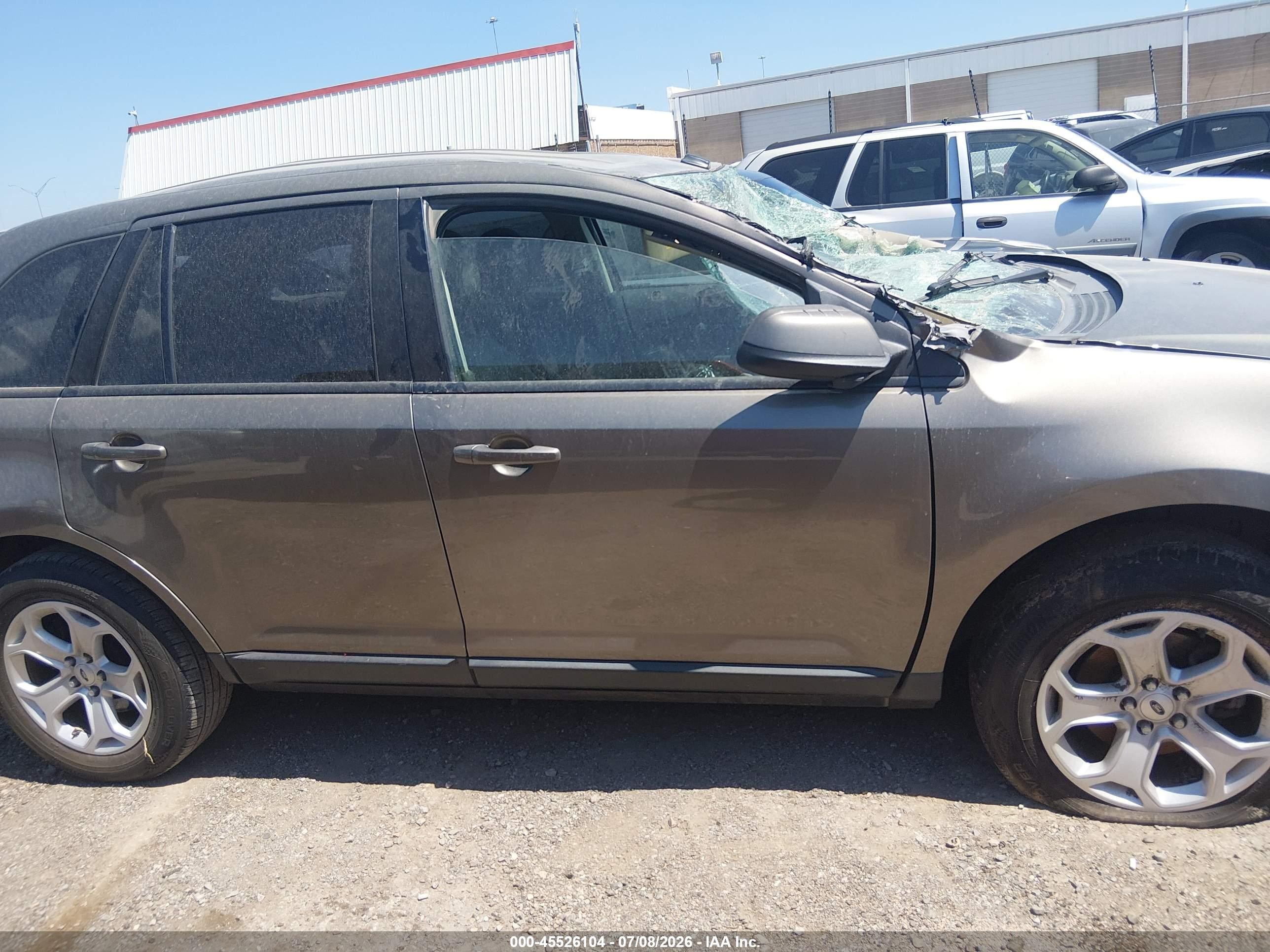 2013 Ford Edge Sel Gray vin: 2FMDK3JC3DBE37268