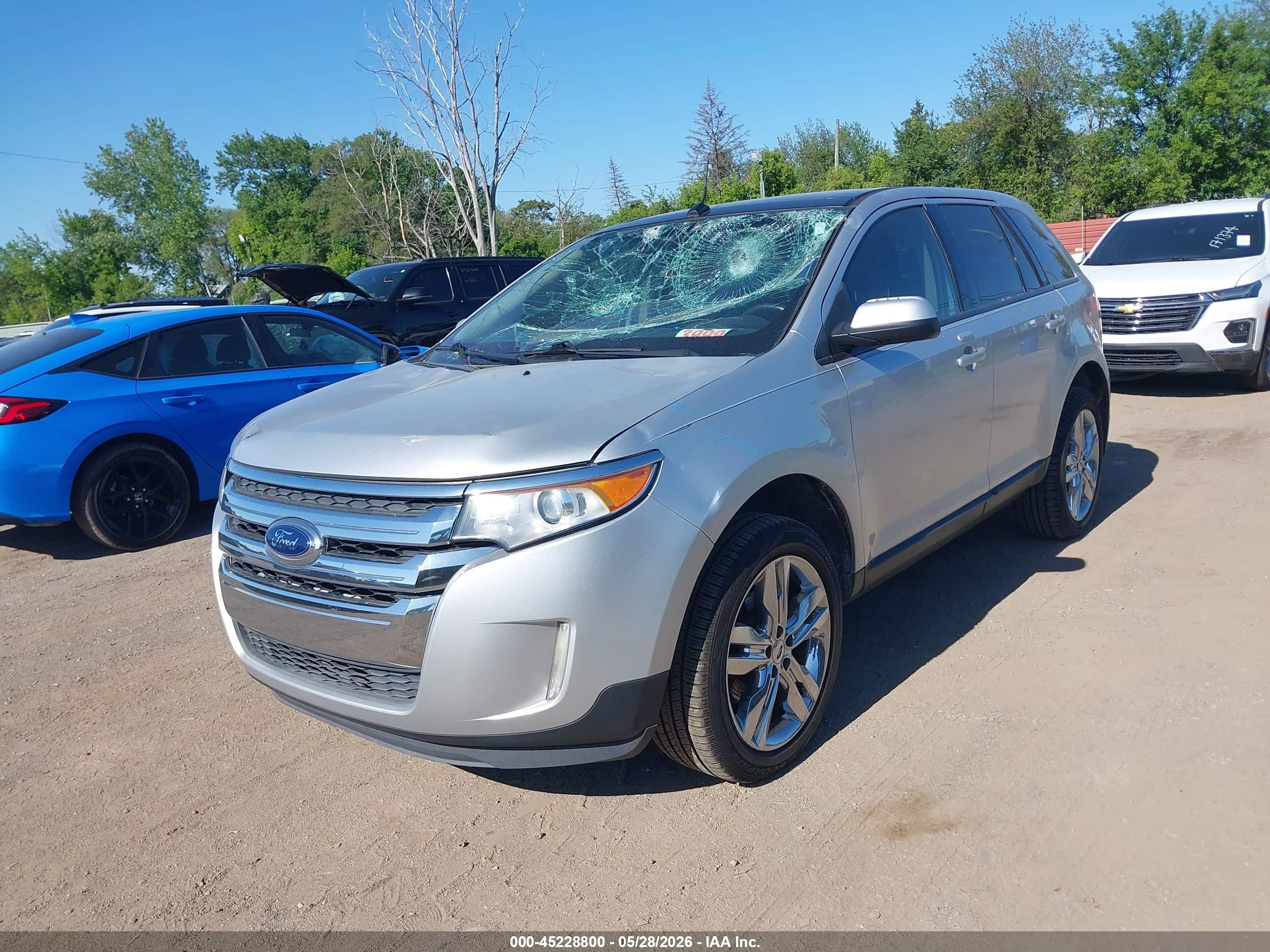 2014 Ford Edge Sel Silver vin: 2FMDK3JC3EBA04227