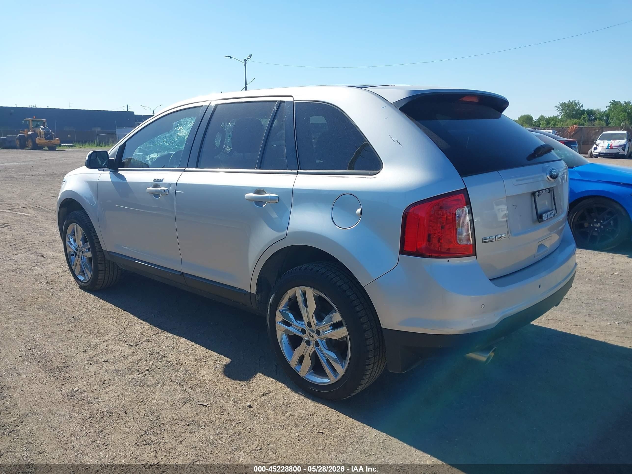 2014 Ford Edge Sel Silver vin: 2FMDK3JC3EBA04227