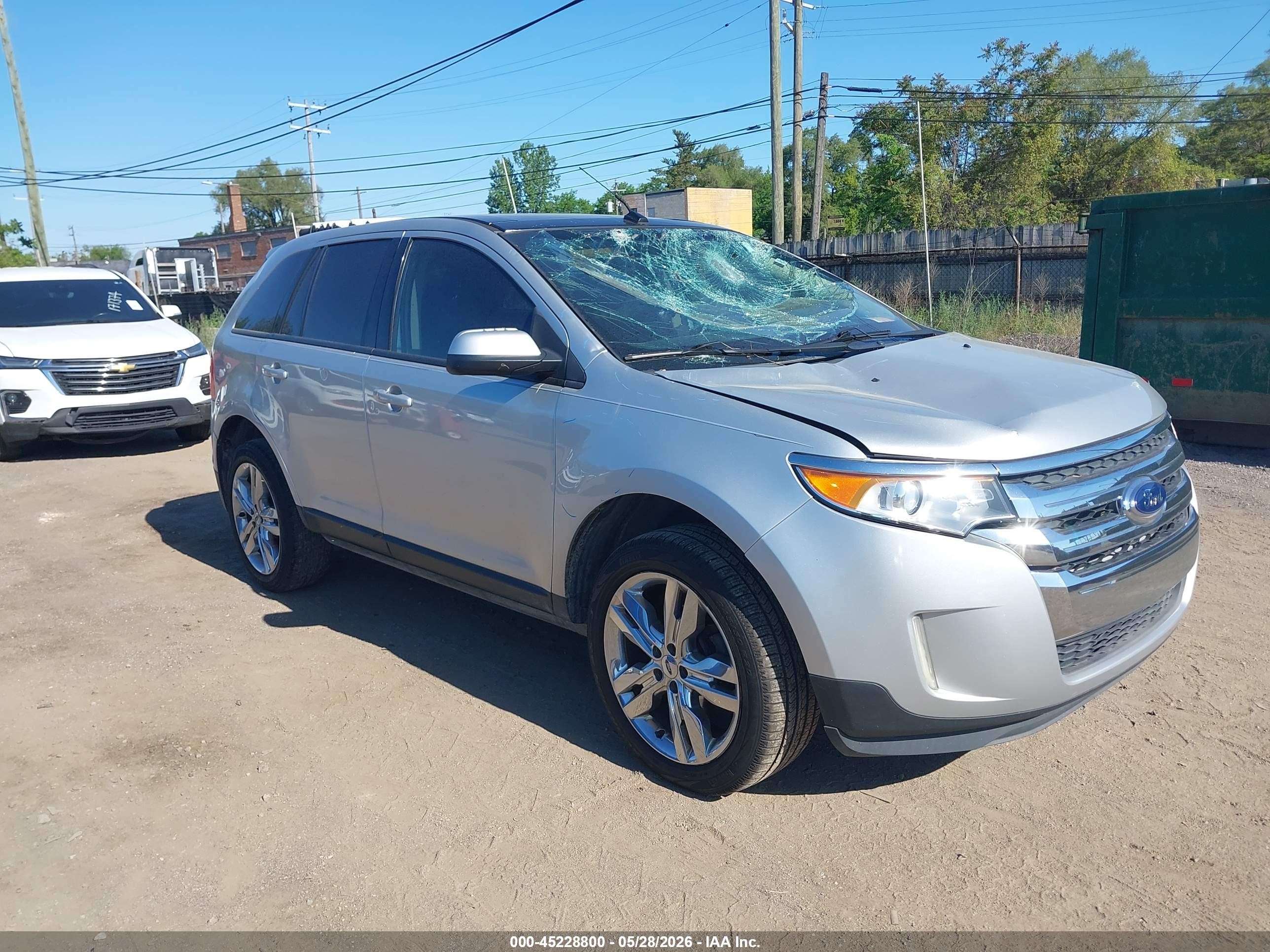 2014 Ford Edge Sel Silver vin: 2FMDK3JC3EBA04227