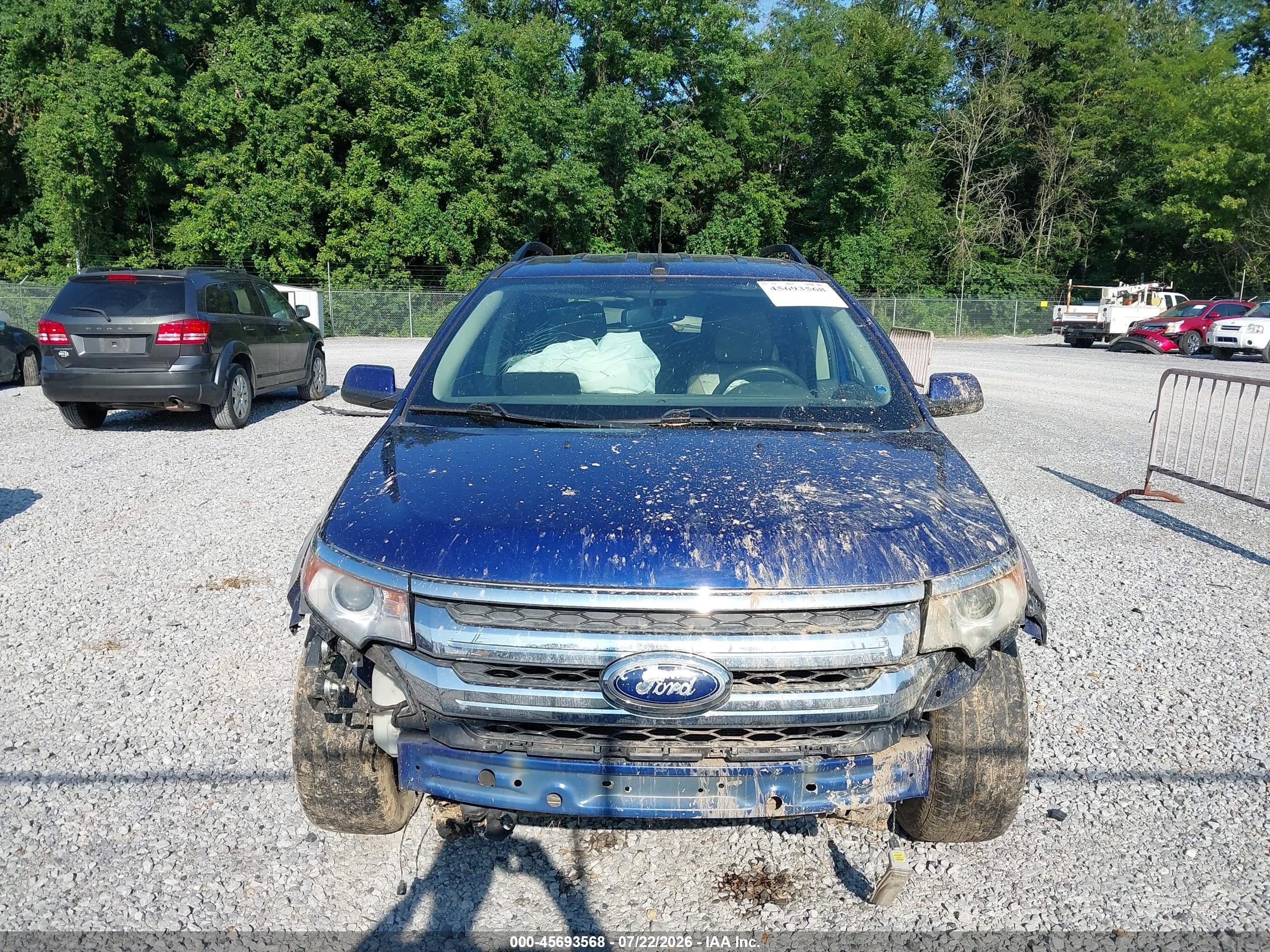 2014 Ford Edge Sel Blue vin: 2FMDK3JC3EBB40597