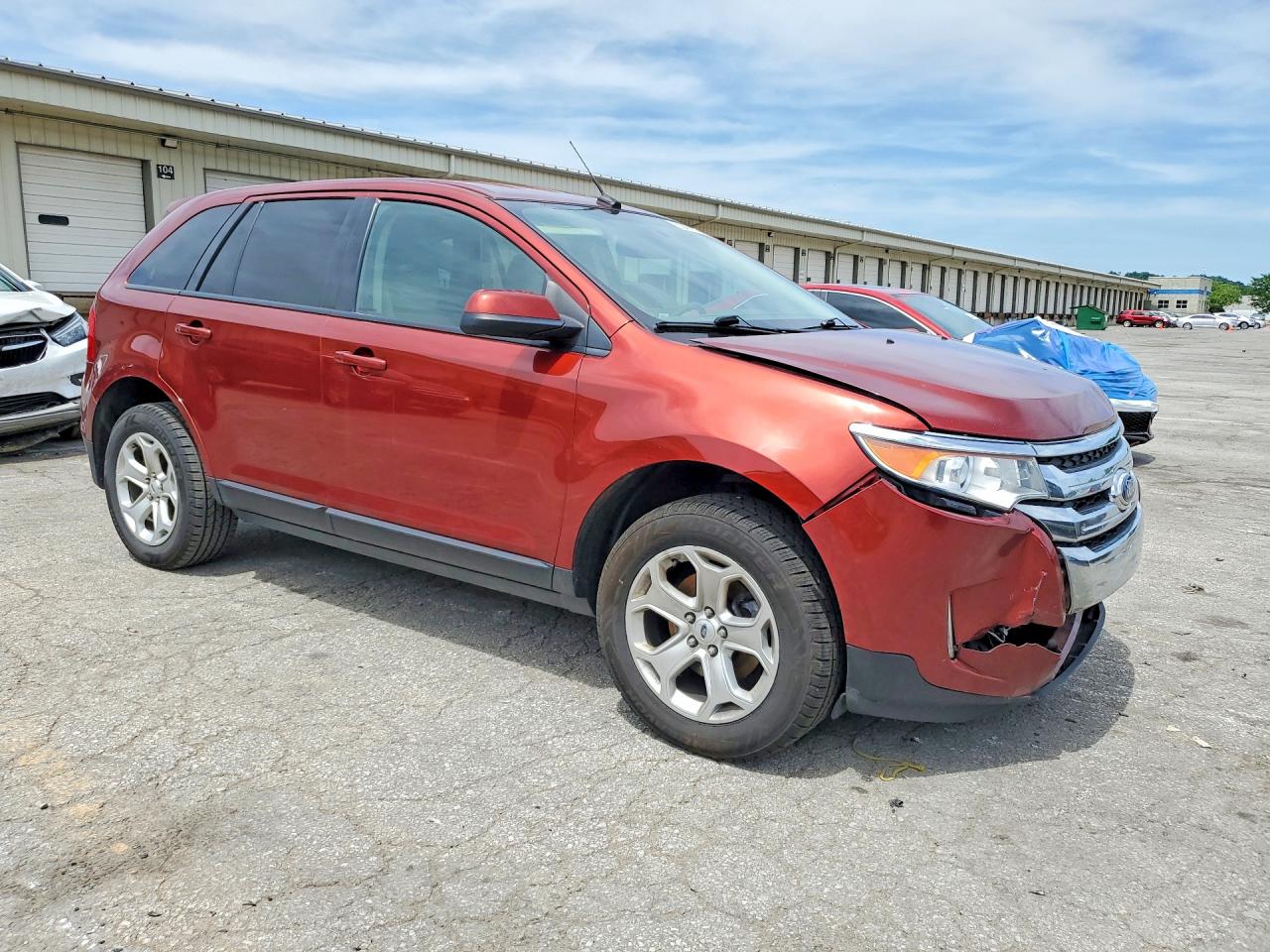 2014 Ford Edge Sel Red vin: 2FMDK3JC3EBB62325