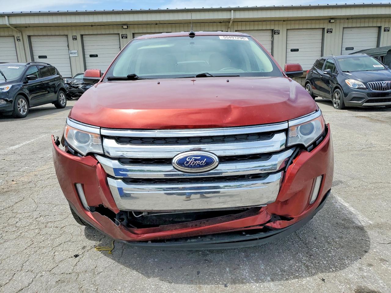 2014 Ford Edge Sel Red vin: 2FMDK3JC3EBB62325