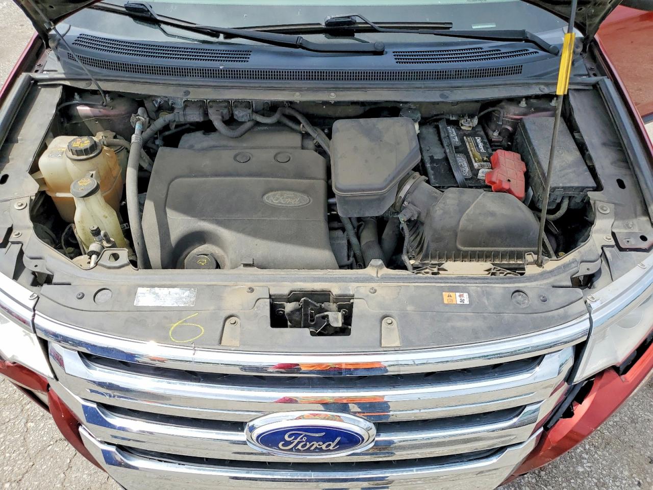2014 Ford Edge Sel Red vin: 2FMDK3JC3EBB62325