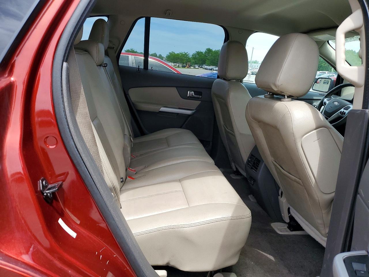 2014 Ford Edge Sel Red vin: 2FMDK3JC3EBB62325