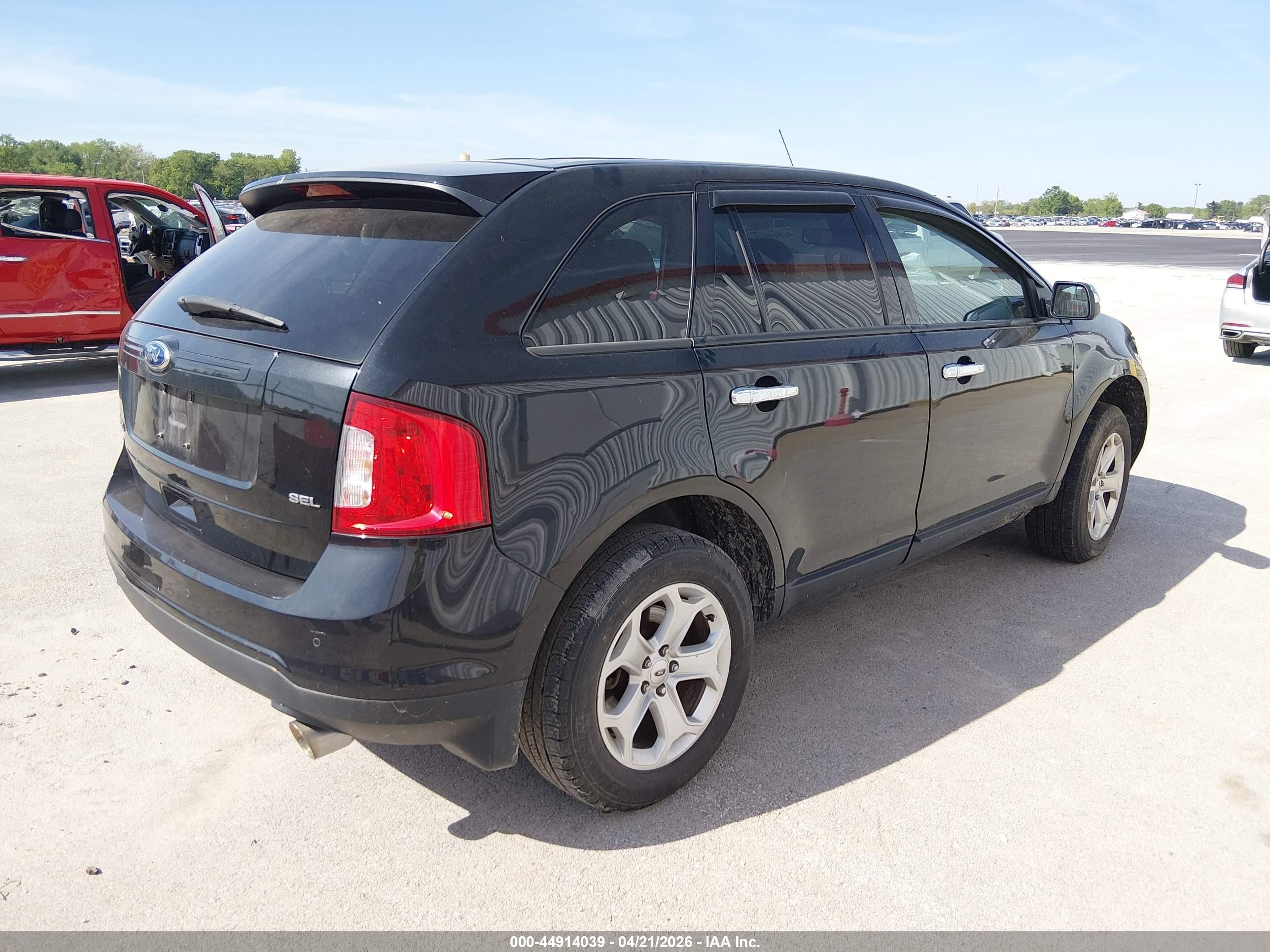 2014 Ford Edge Sel Black vin: 2FMDK3JC3EBB62826