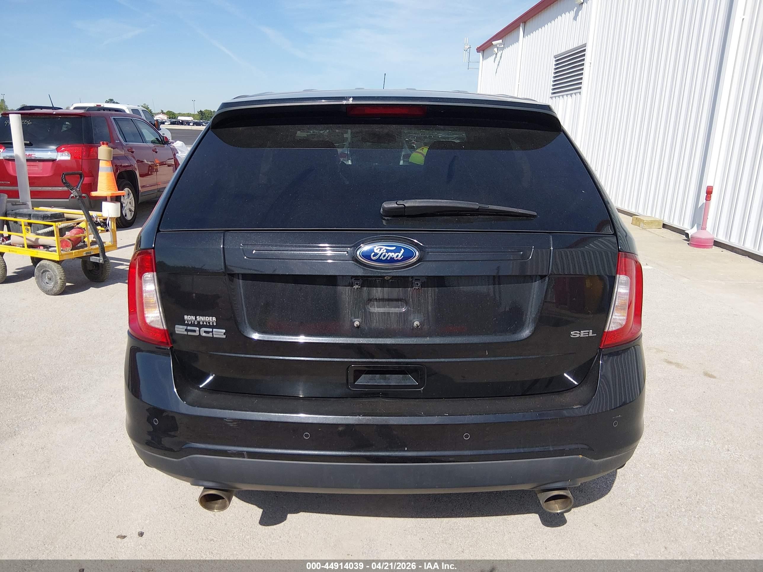 2014 Ford Edge Sel Black vin: 2FMDK3JC3EBB62826