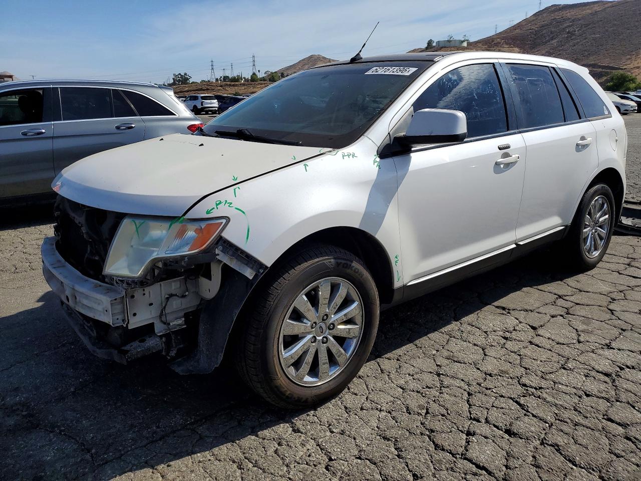 2010 Ford Edge Sel White vin: 2FMDK3JC4ABA13285