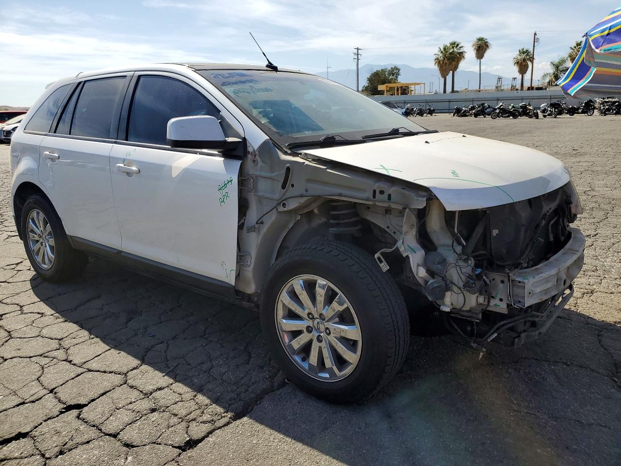 2010 Ford Edge Sel White vin: 2FMDK3JC4ABA13285