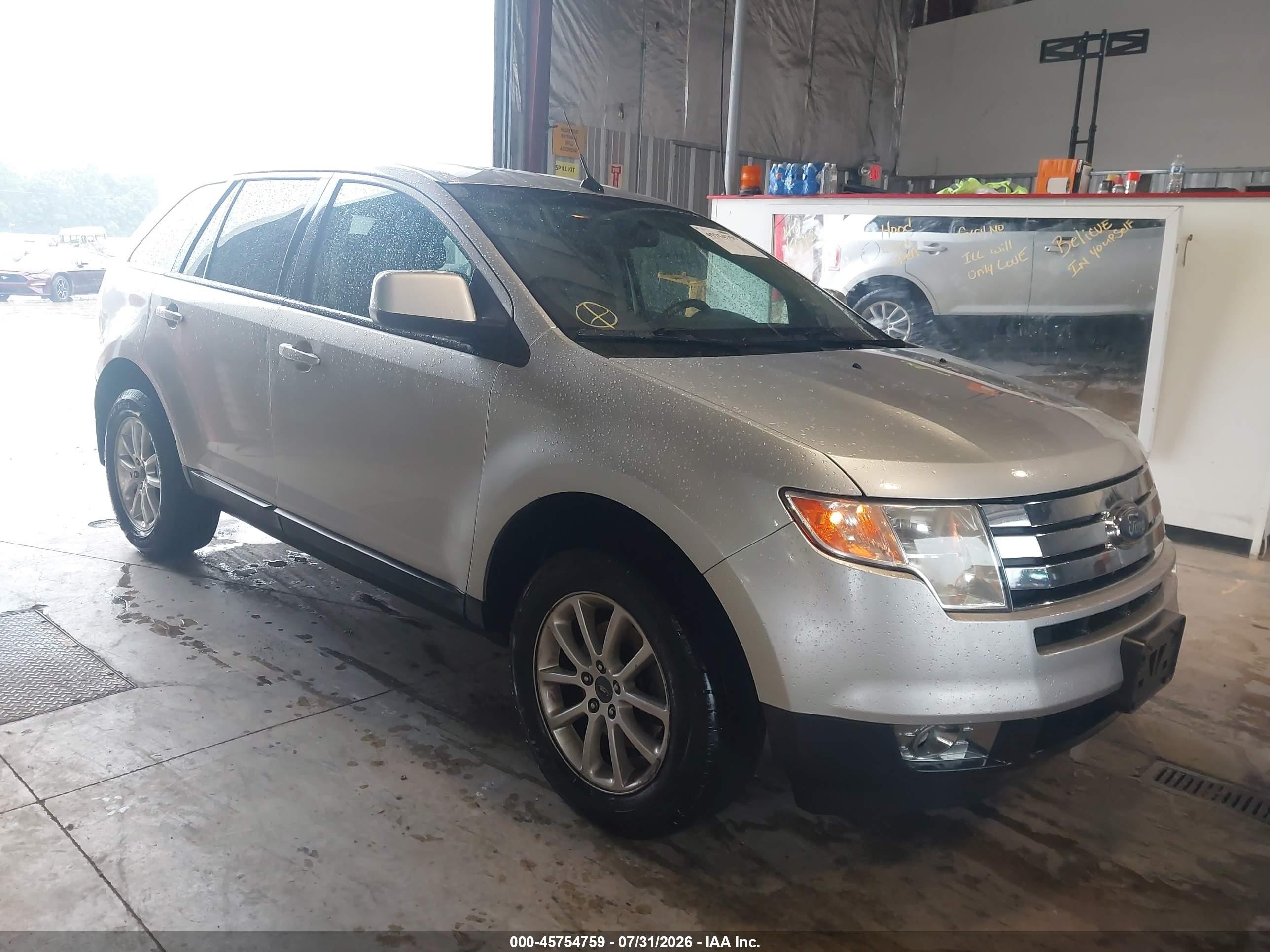 2010 Ford Edge Sel Silver vin: 2FMDK3JC4ABB07599
