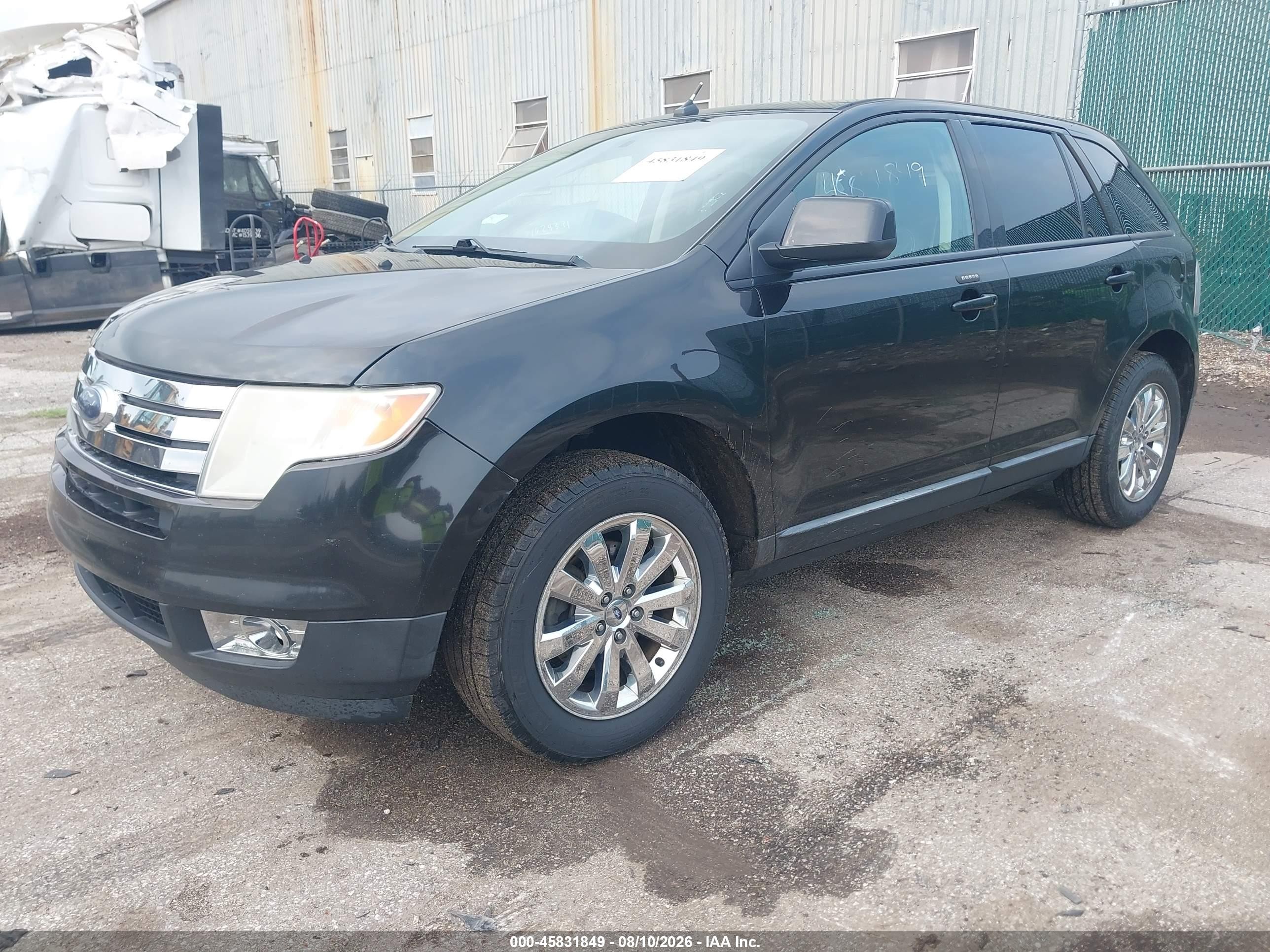 2010 Ford Edge Sel Black vin: 2FMDK3JC4ABB11815