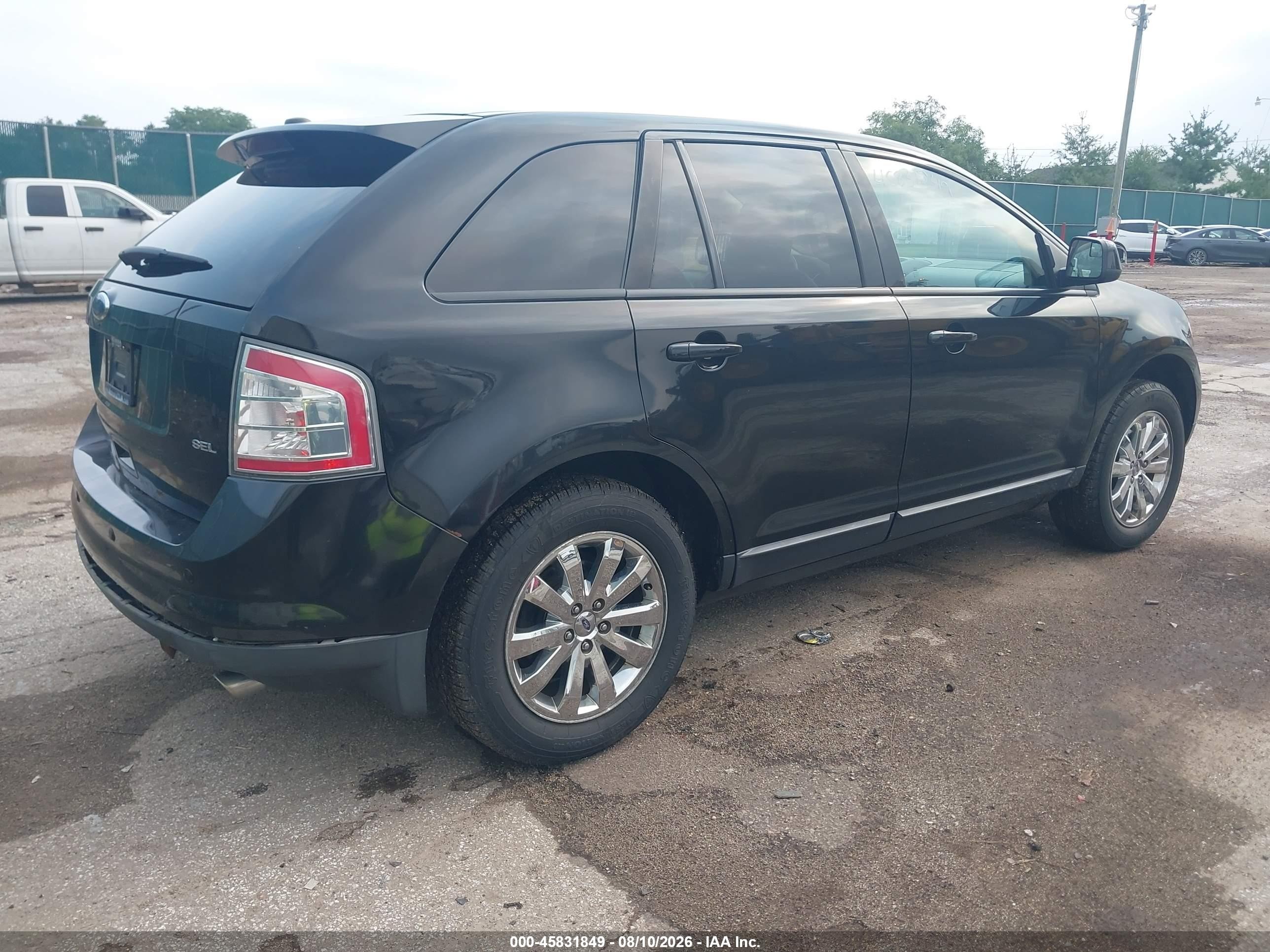 2010 Ford Edge Sel Black vin: 2FMDK3JC4ABB11815