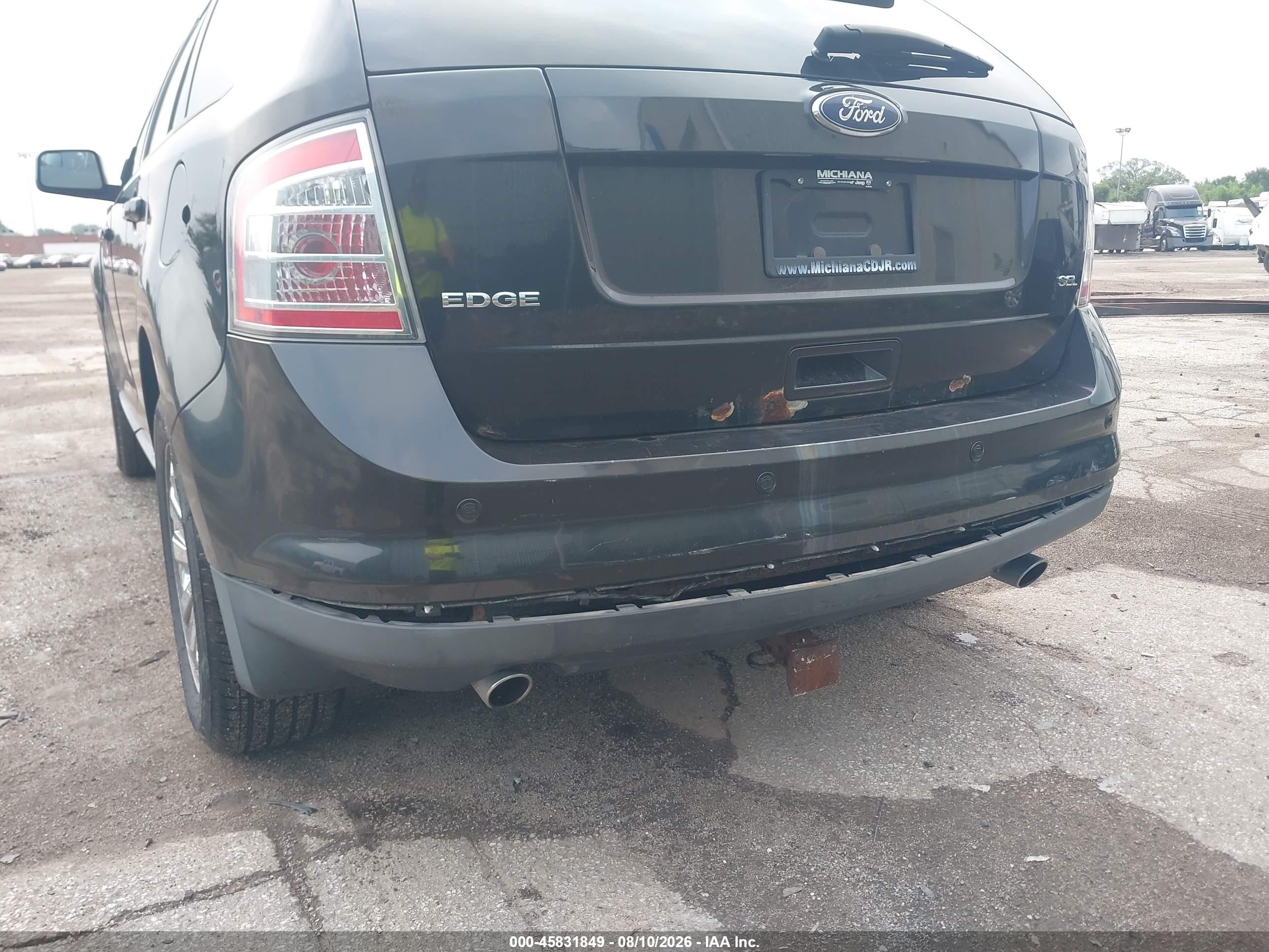 2010 Ford Edge Sel Black vin: 2FMDK3JC4ABB11815