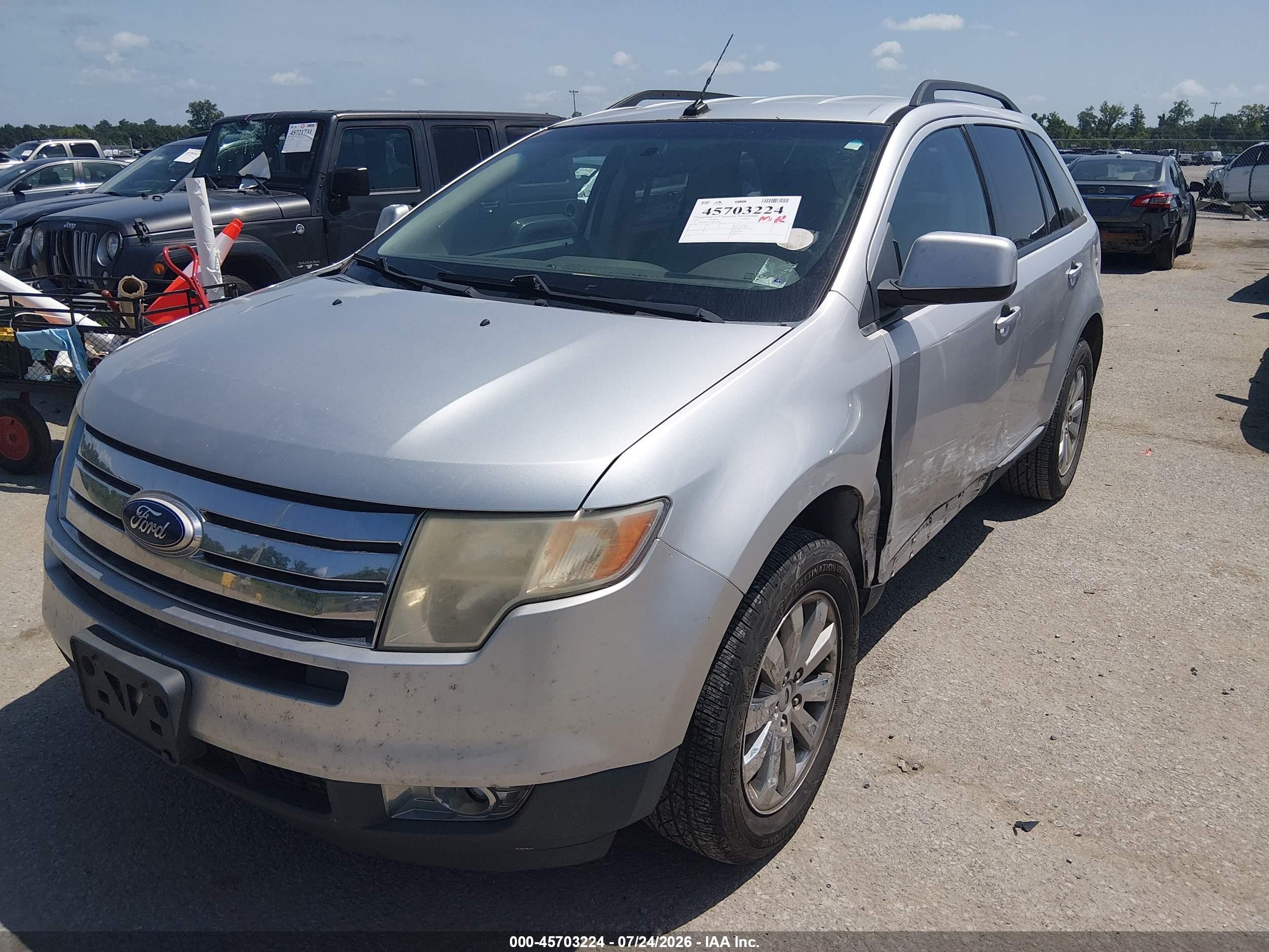 2010 Ford Edge Sel Silver vin: 2FMDK3JC4ABB64403