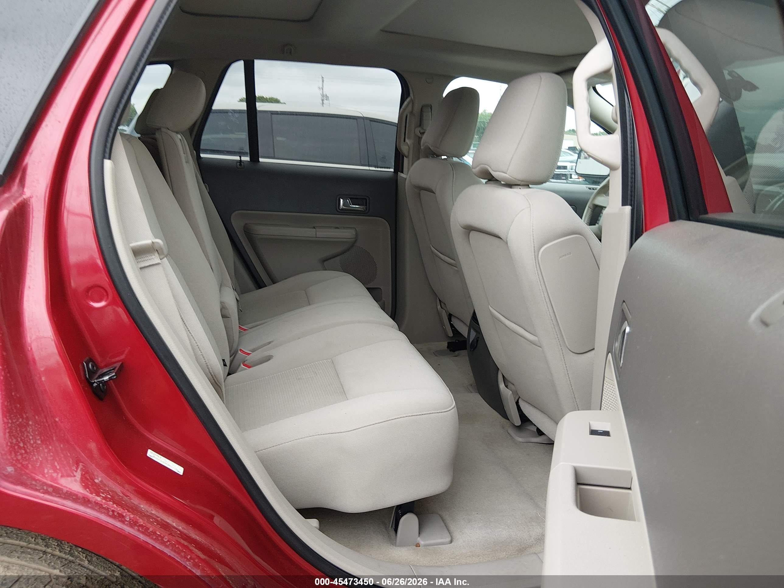 2010 Ford Edge Sel Red vin: 2FMDK3JC4ABB77197
