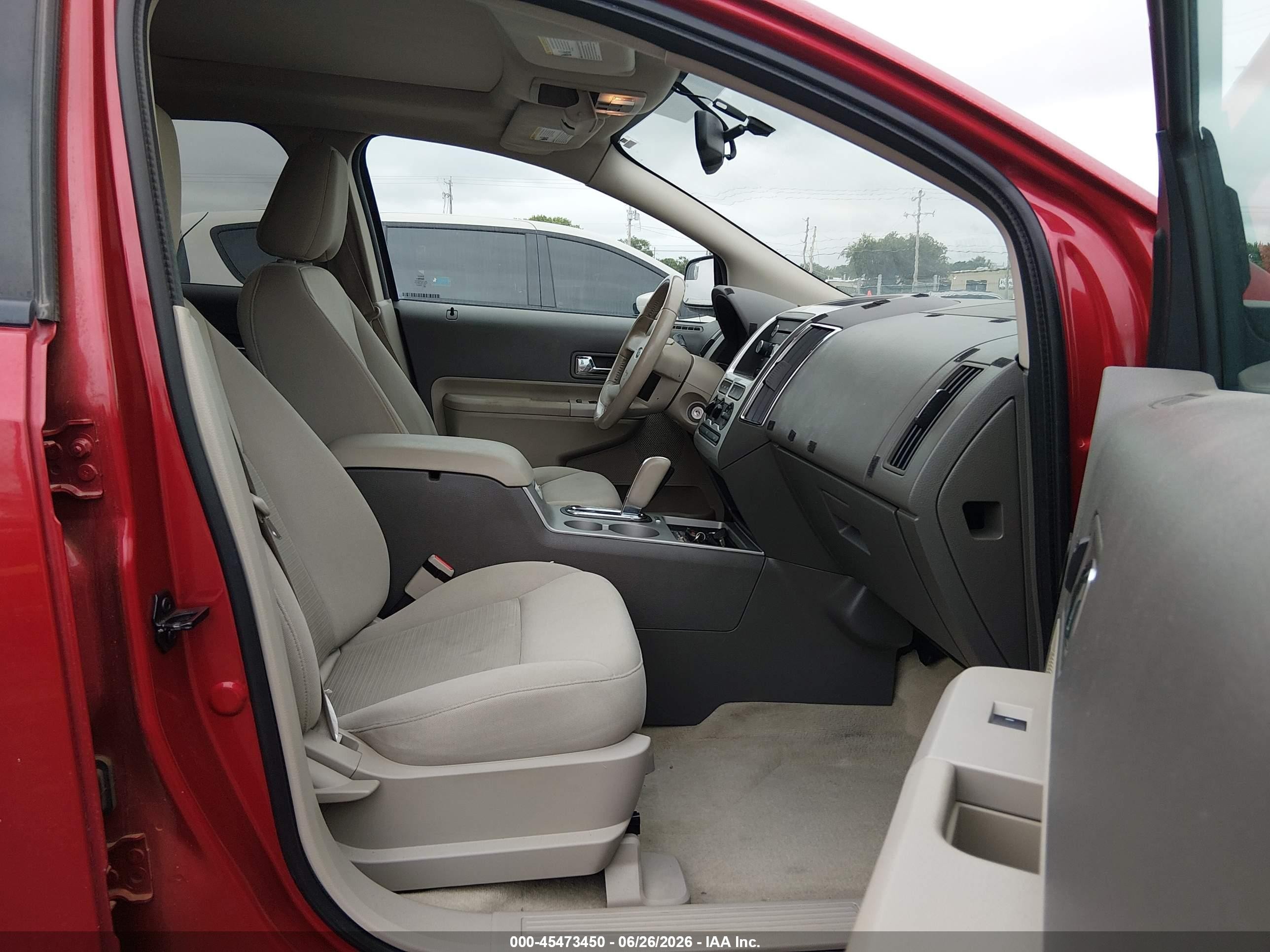 2010 Ford Edge Sel Red vin: 2FMDK3JC4ABB77197