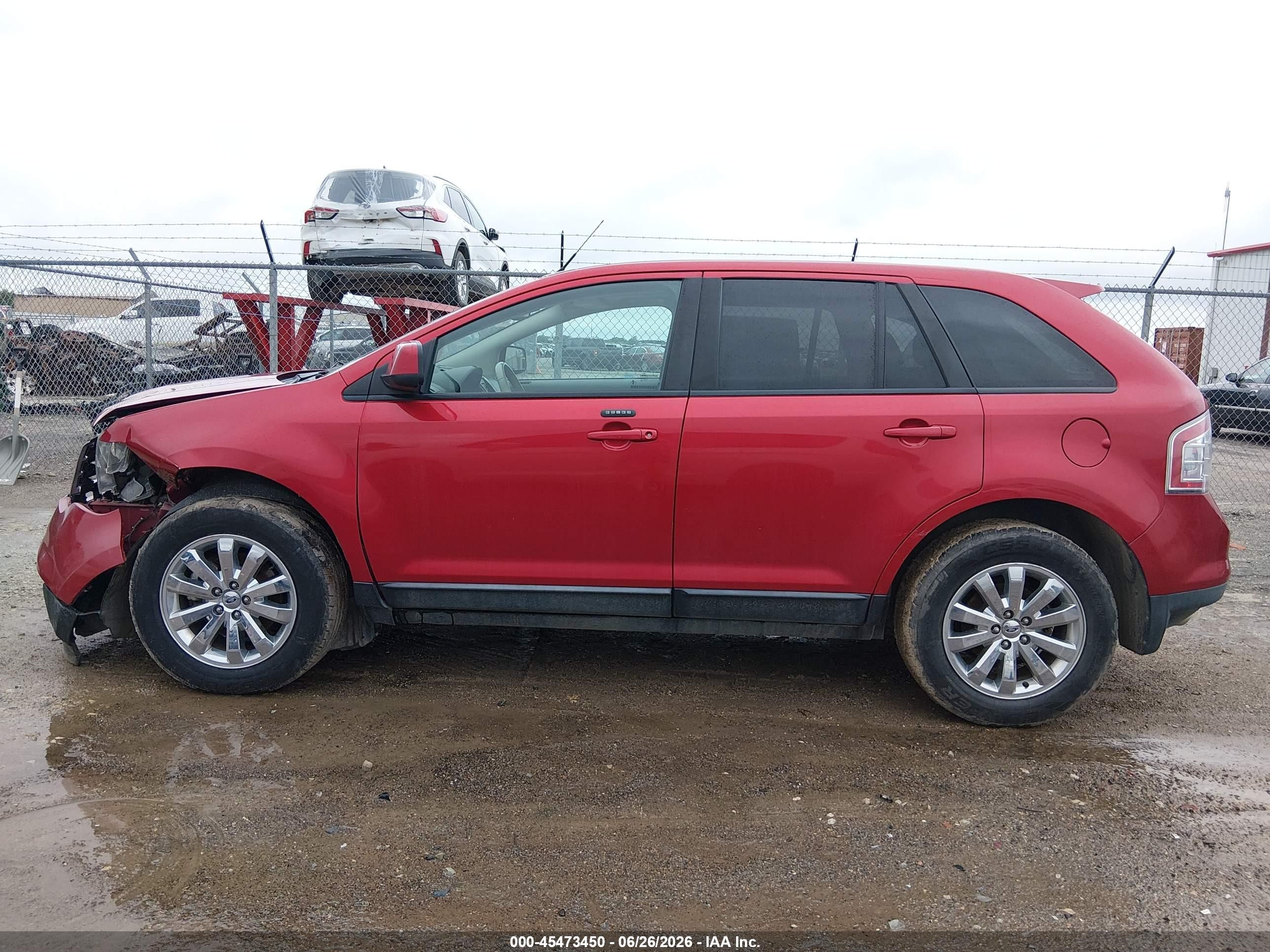 2010 Ford Edge Sel Red vin: 2FMDK3JC4ABB77197