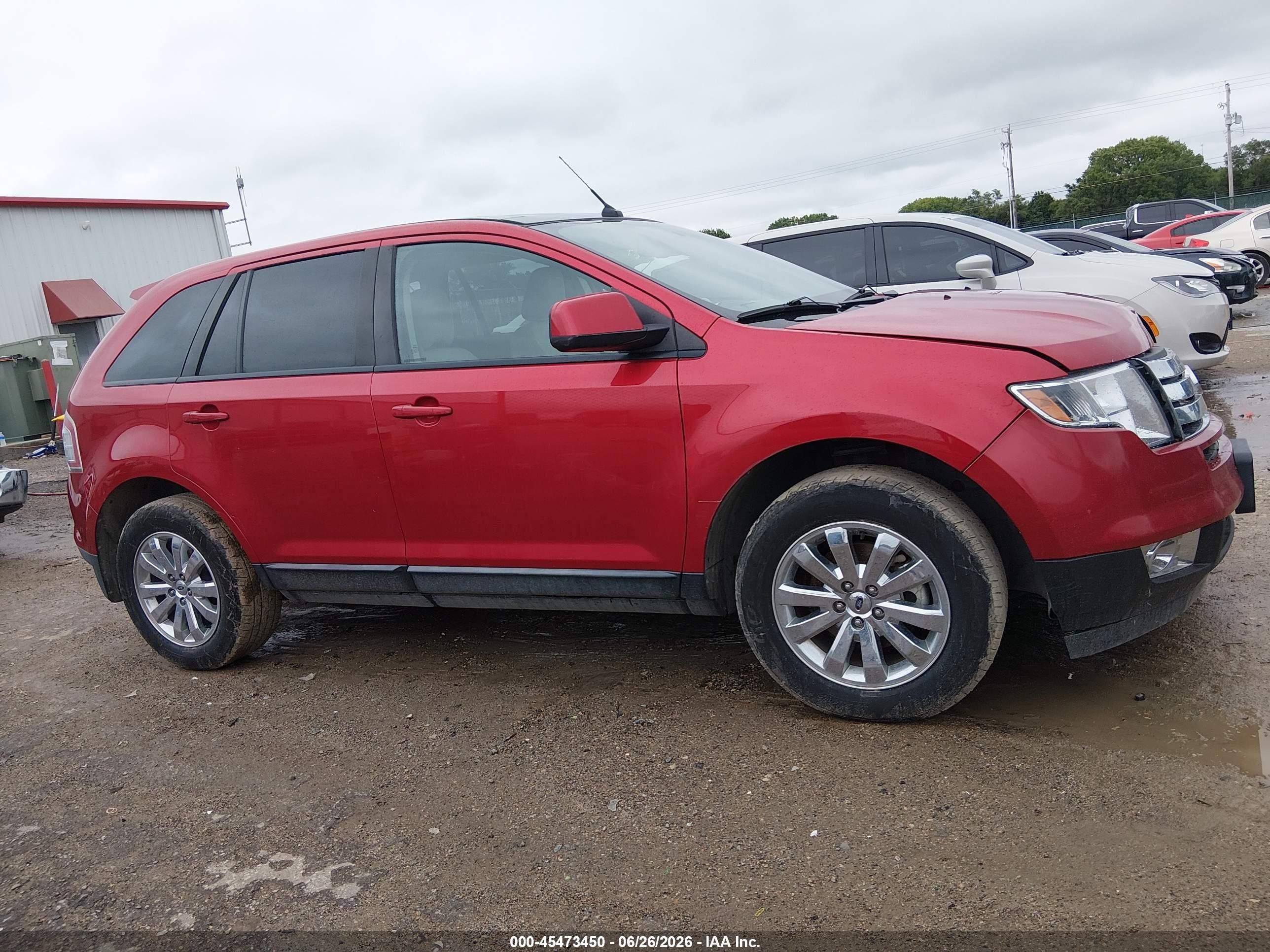 2010 Ford Edge Sel Red vin: 2FMDK3JC4ABB77197