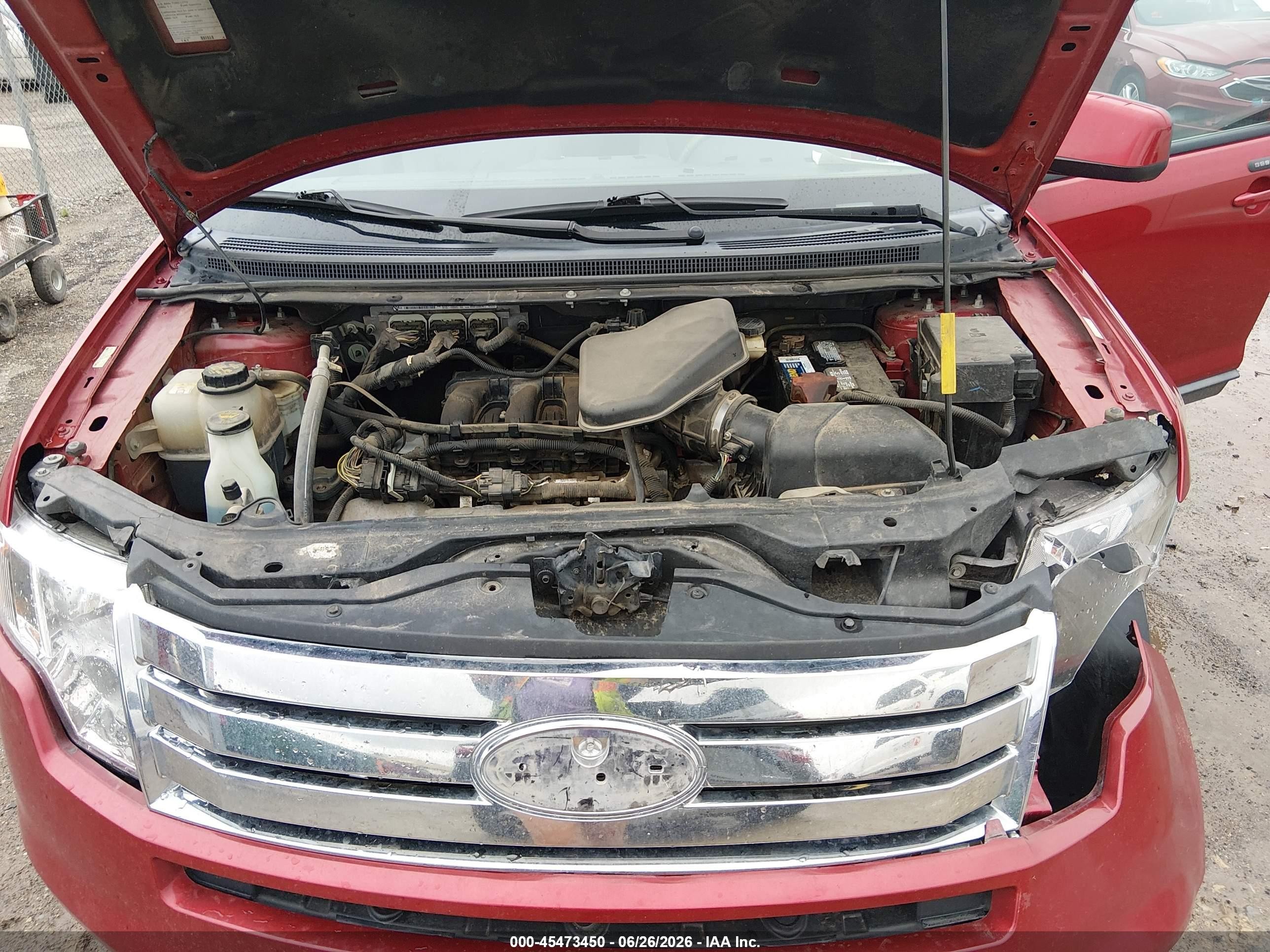 2010 Ford Edge Sel Red vin: 2FMDK3JC4ABB77197