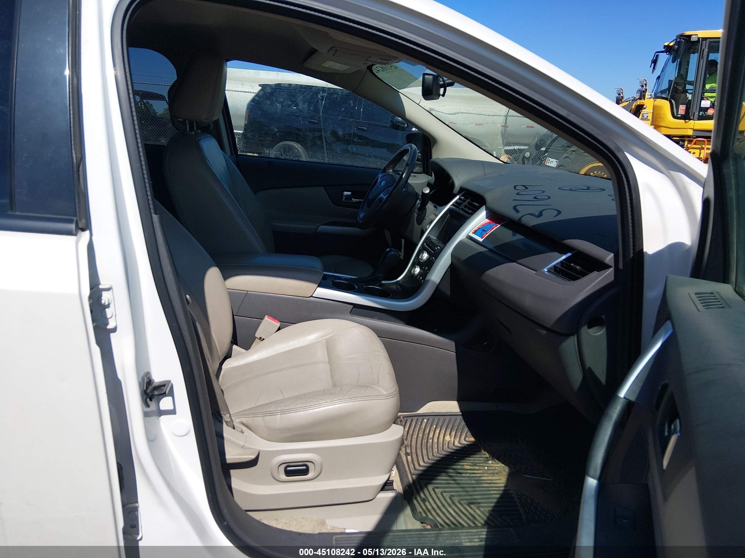 2011 Ford Edge Sel White vin: 2FMDK3JC4BBA30833