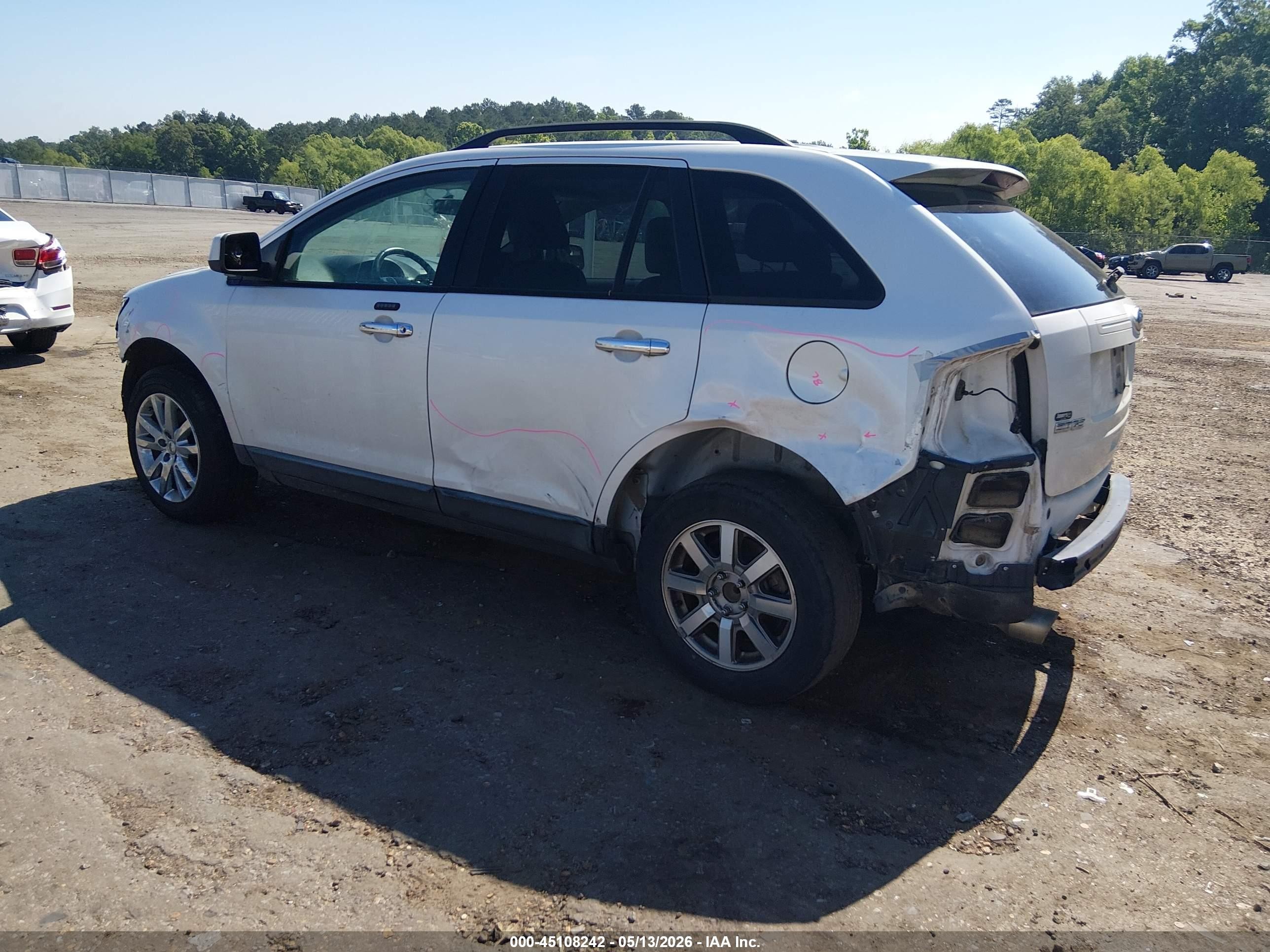 2011 Ford Edge Sel White vin: 2FMDK3JC4BBA30833