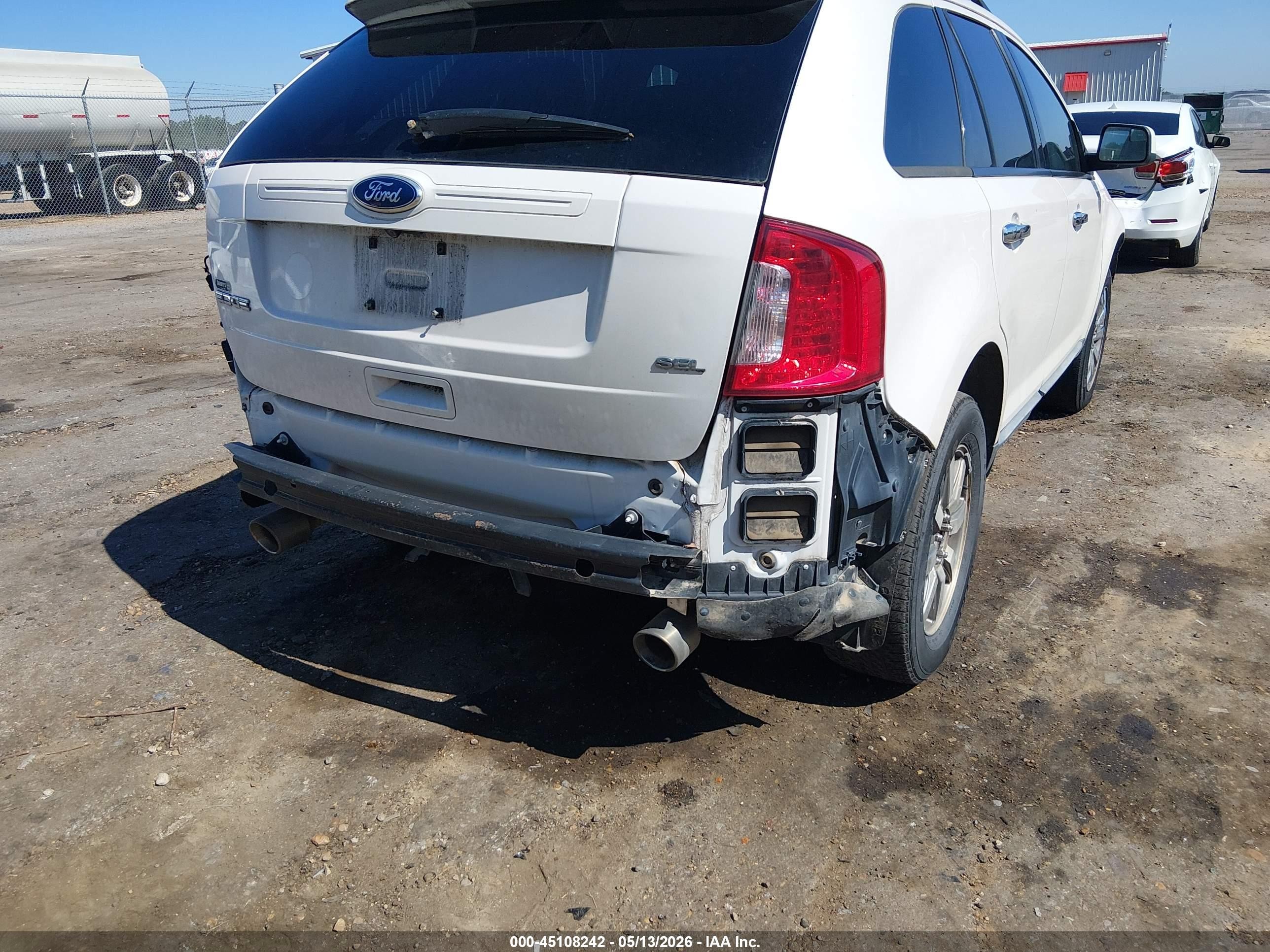 2011 Ford Edge Sel White vin: 2FMDK3JC4BBA30833