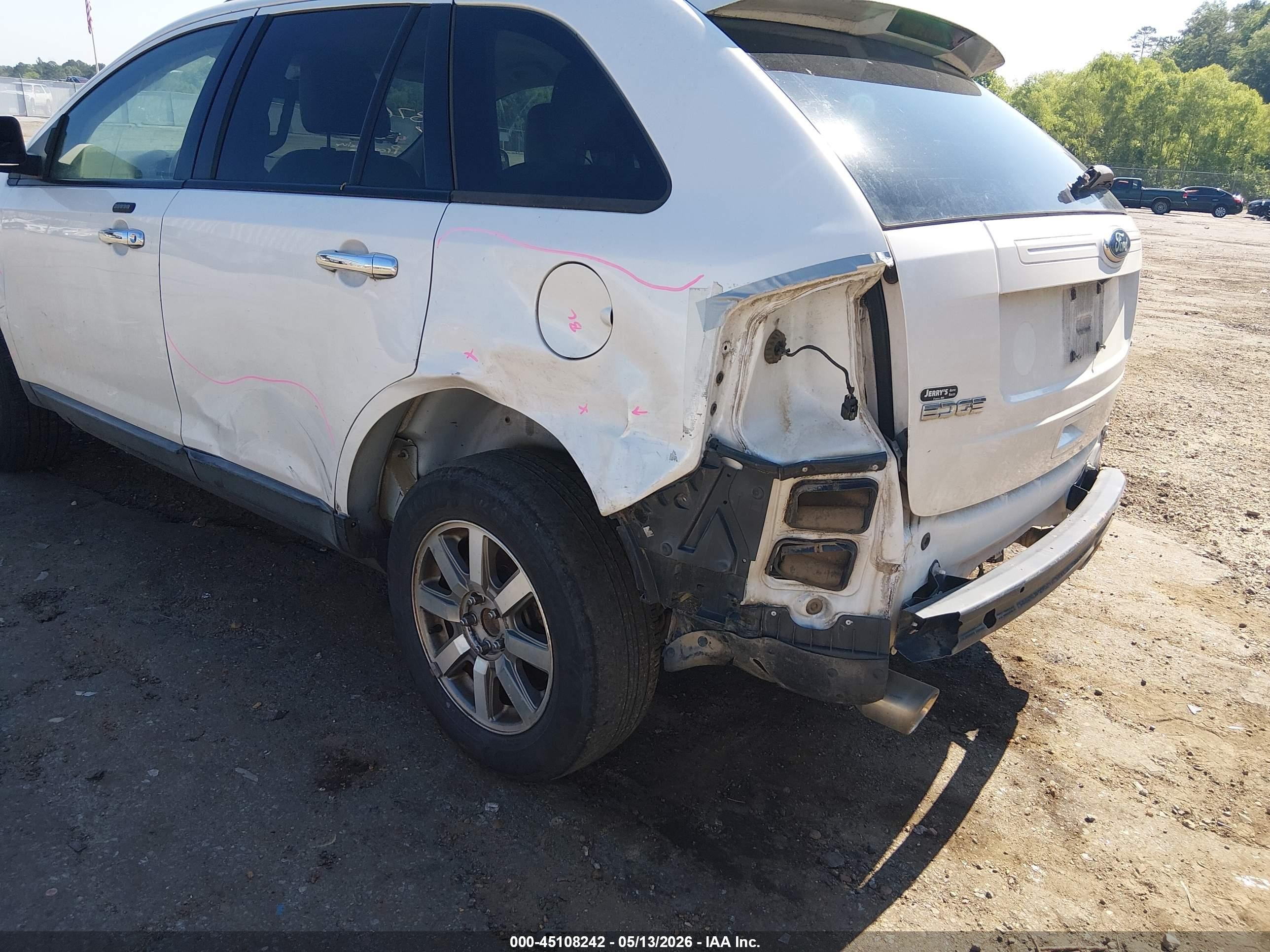 2011 Ford Edge Sel White vin: 2FMDK3JC4BBA30833