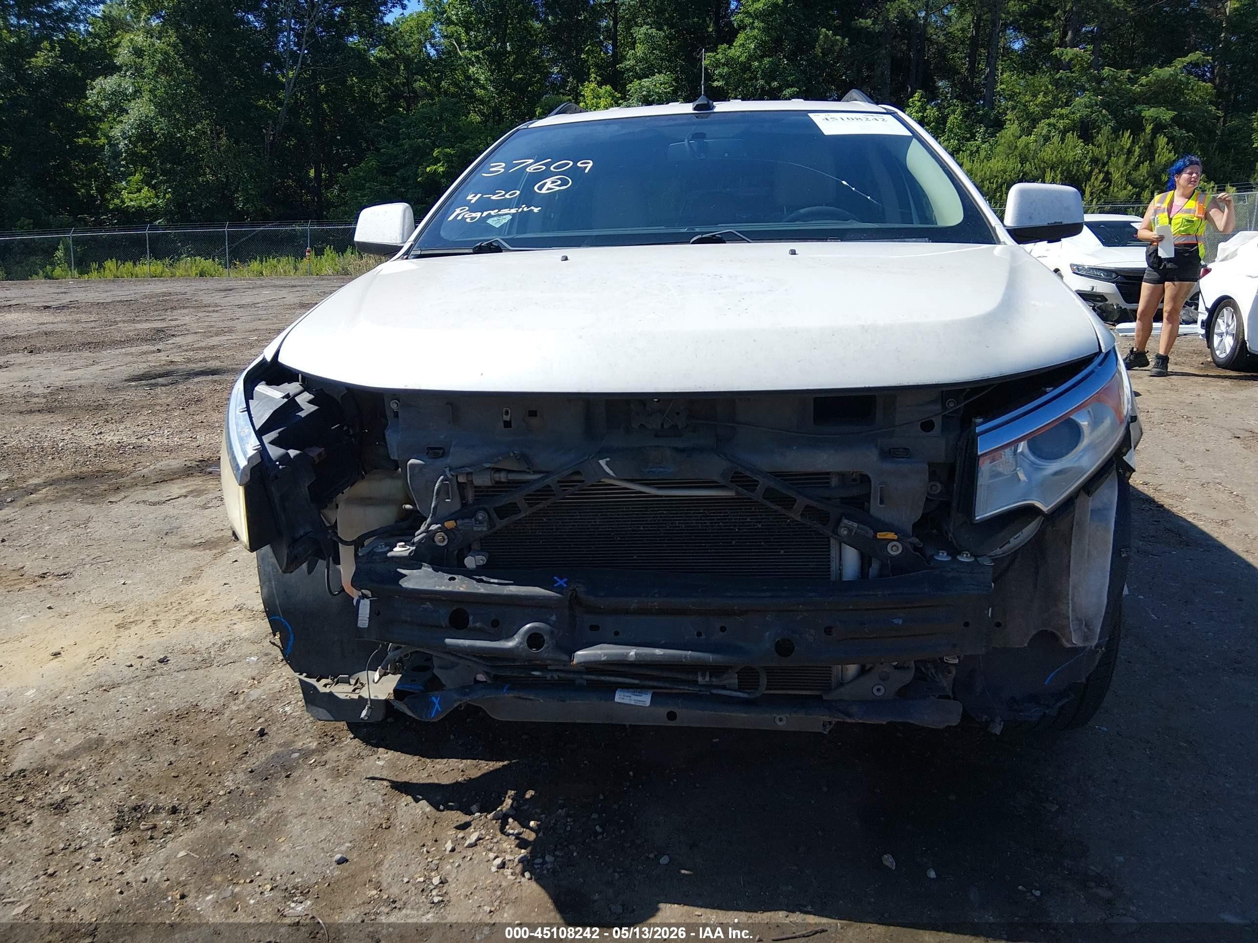 2011 Ford Edge Sel White vin: 2FMDK3JC4BBA30833