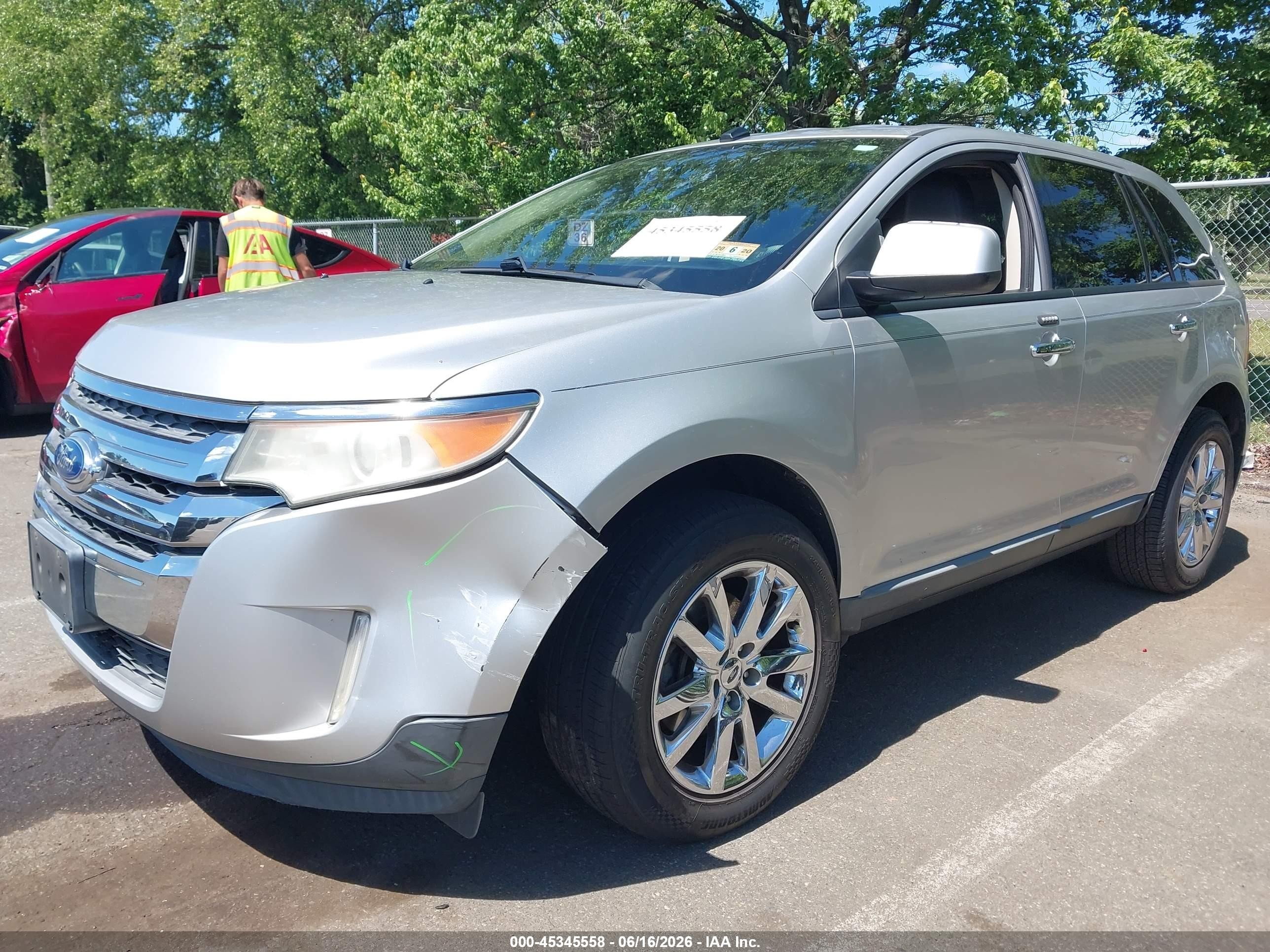 2011 Ford Edge Sel Silver vin: 2FMDK3JC4BBA63055