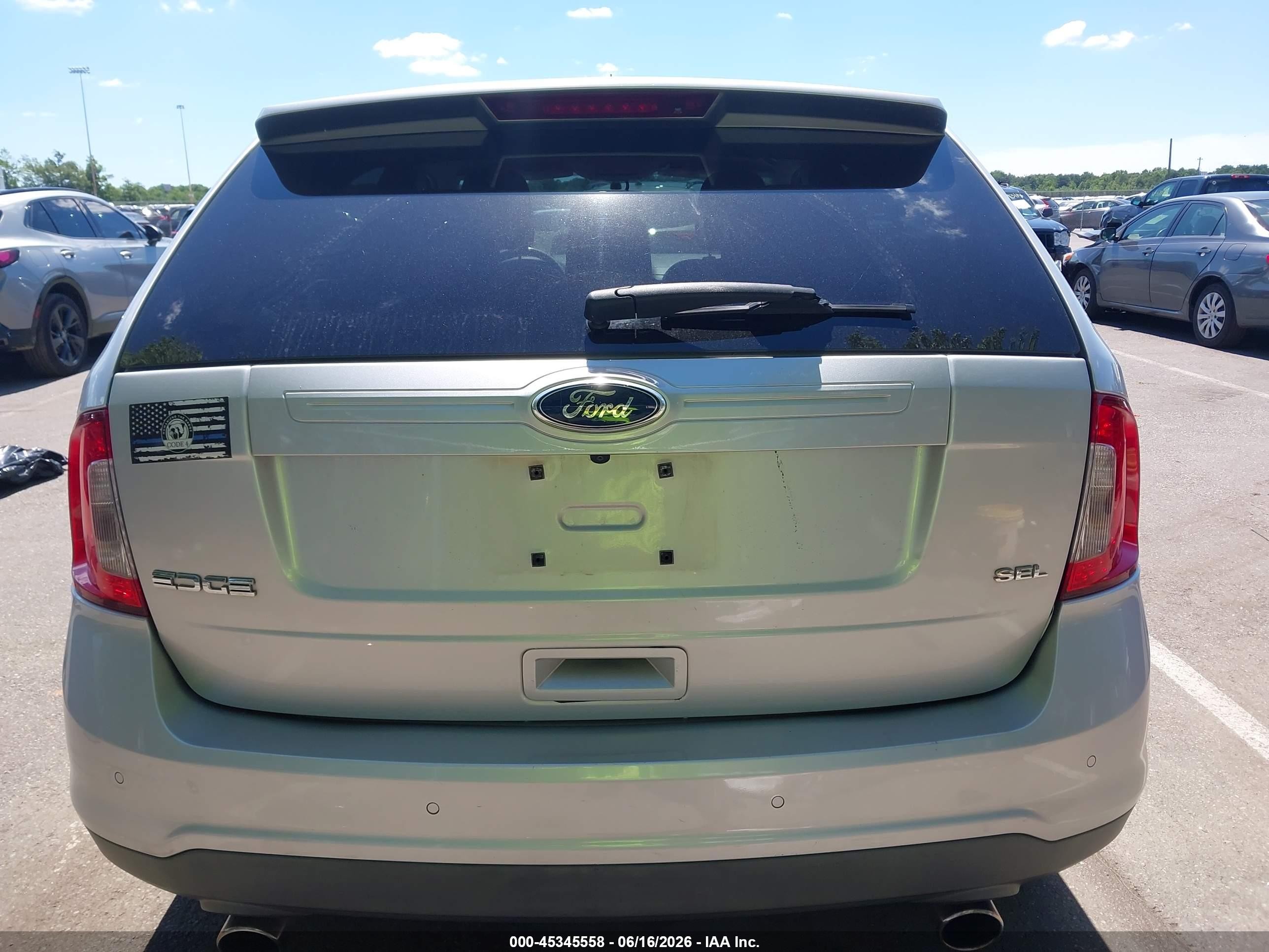 2011 Ford Edge Sel Silver vin: 2FMDK3JC4BBA63055