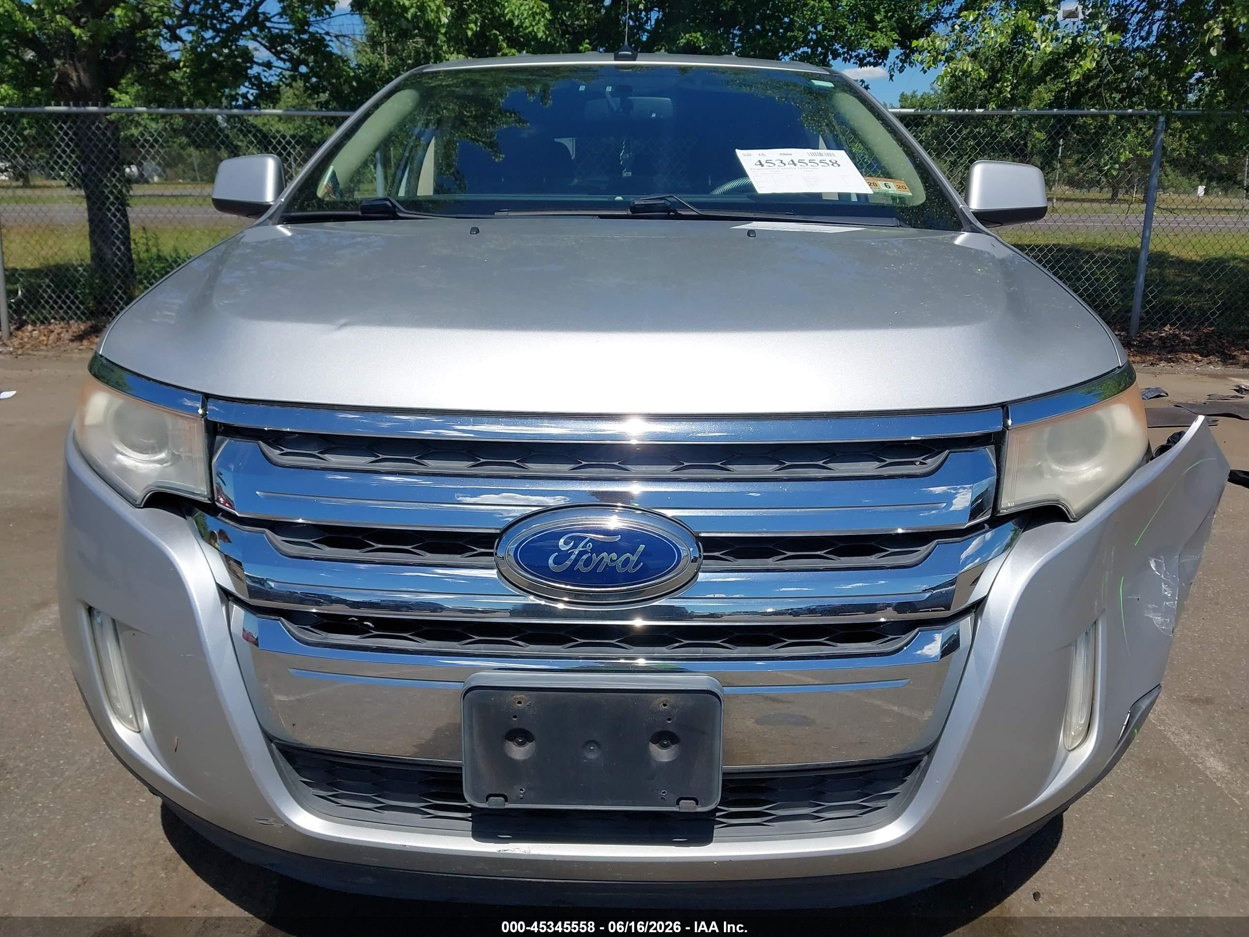 2011 Ford Edge Sel Silver vin: 2FMDK3JC4BBA63055