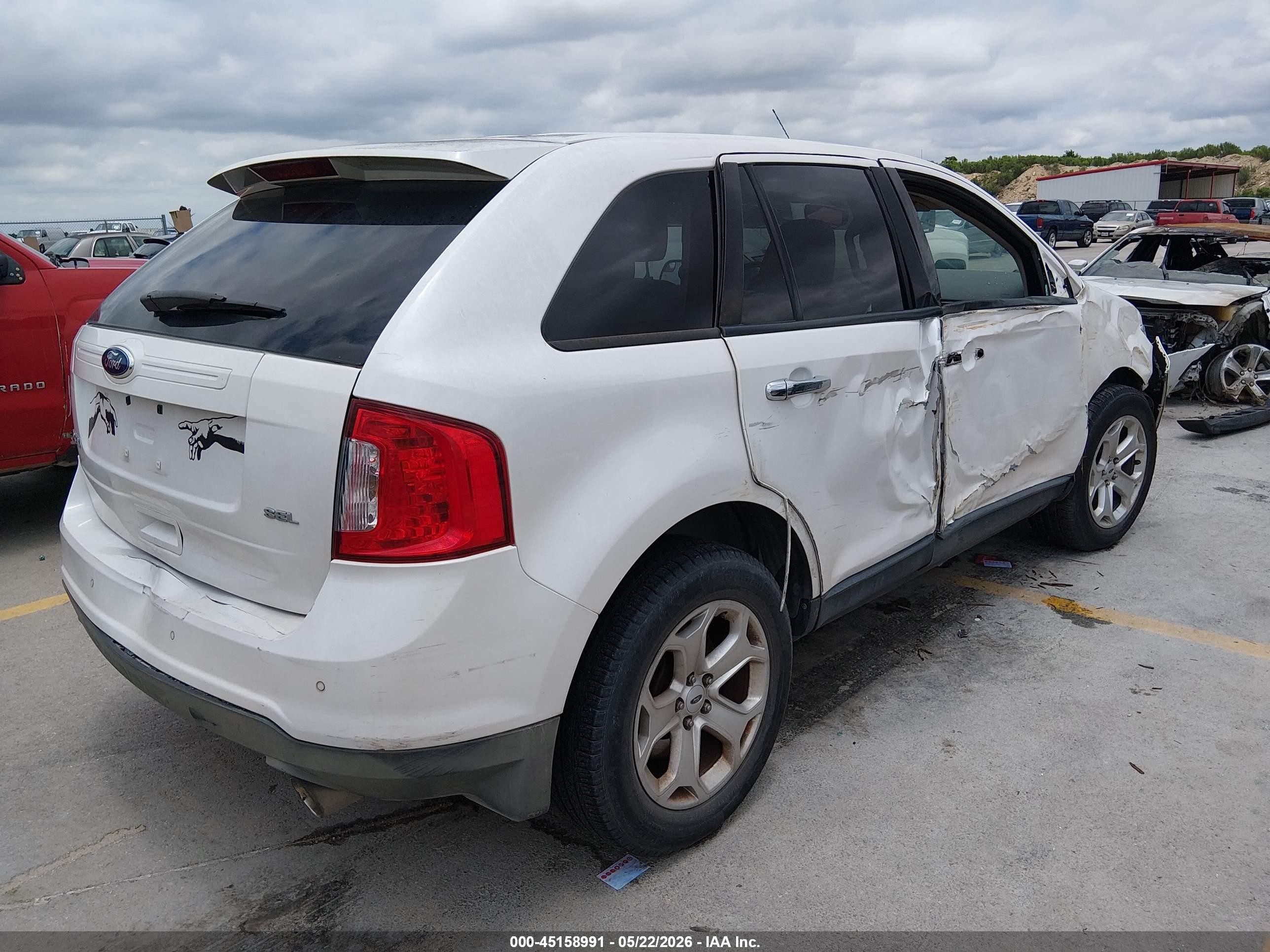 2011 Ford Edge Sel White vin: 2FMDK3JC4BBB28261