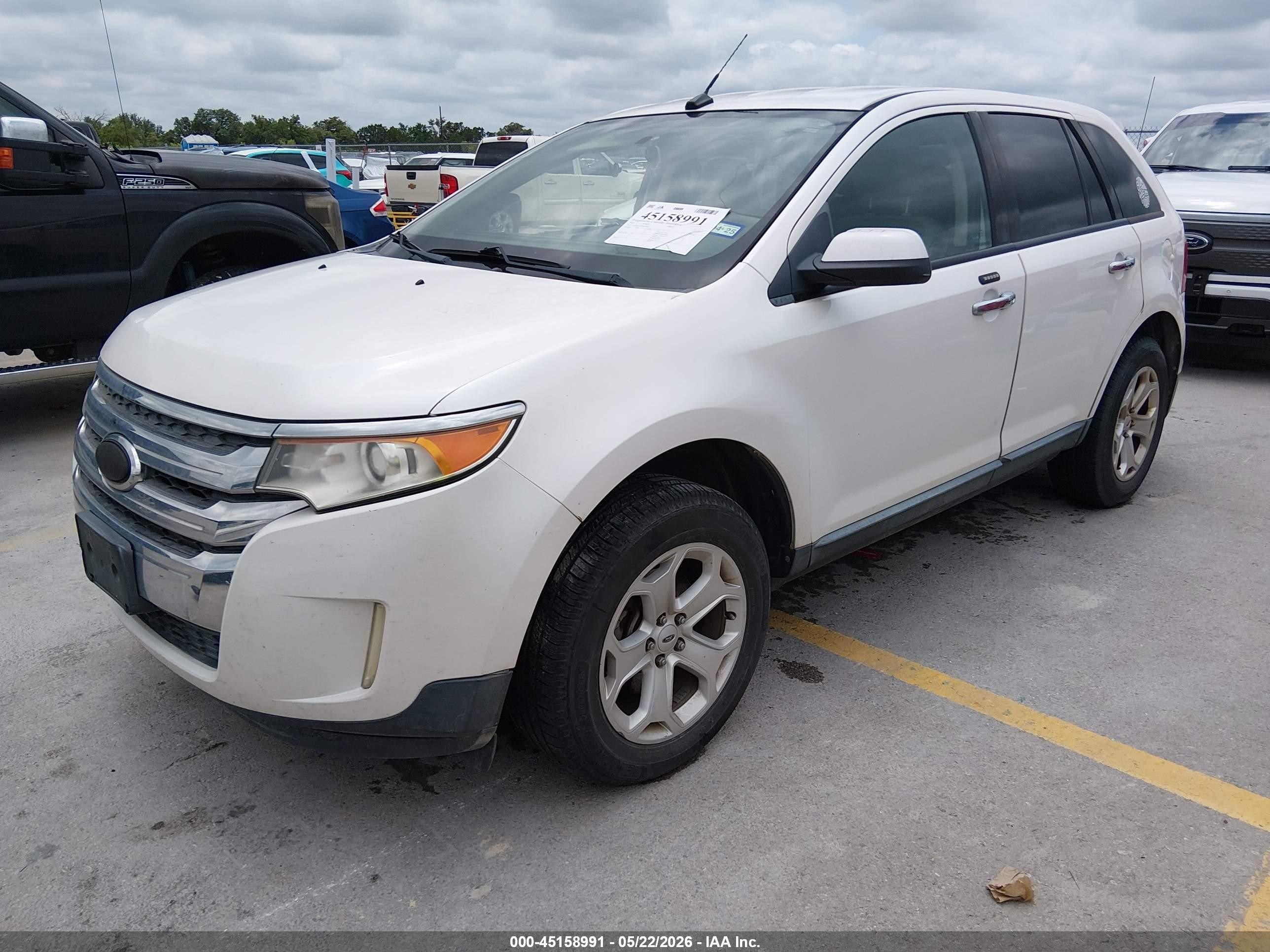 2011 Ford Edge Sel White vin: 2FMDK3JC4BBB28261