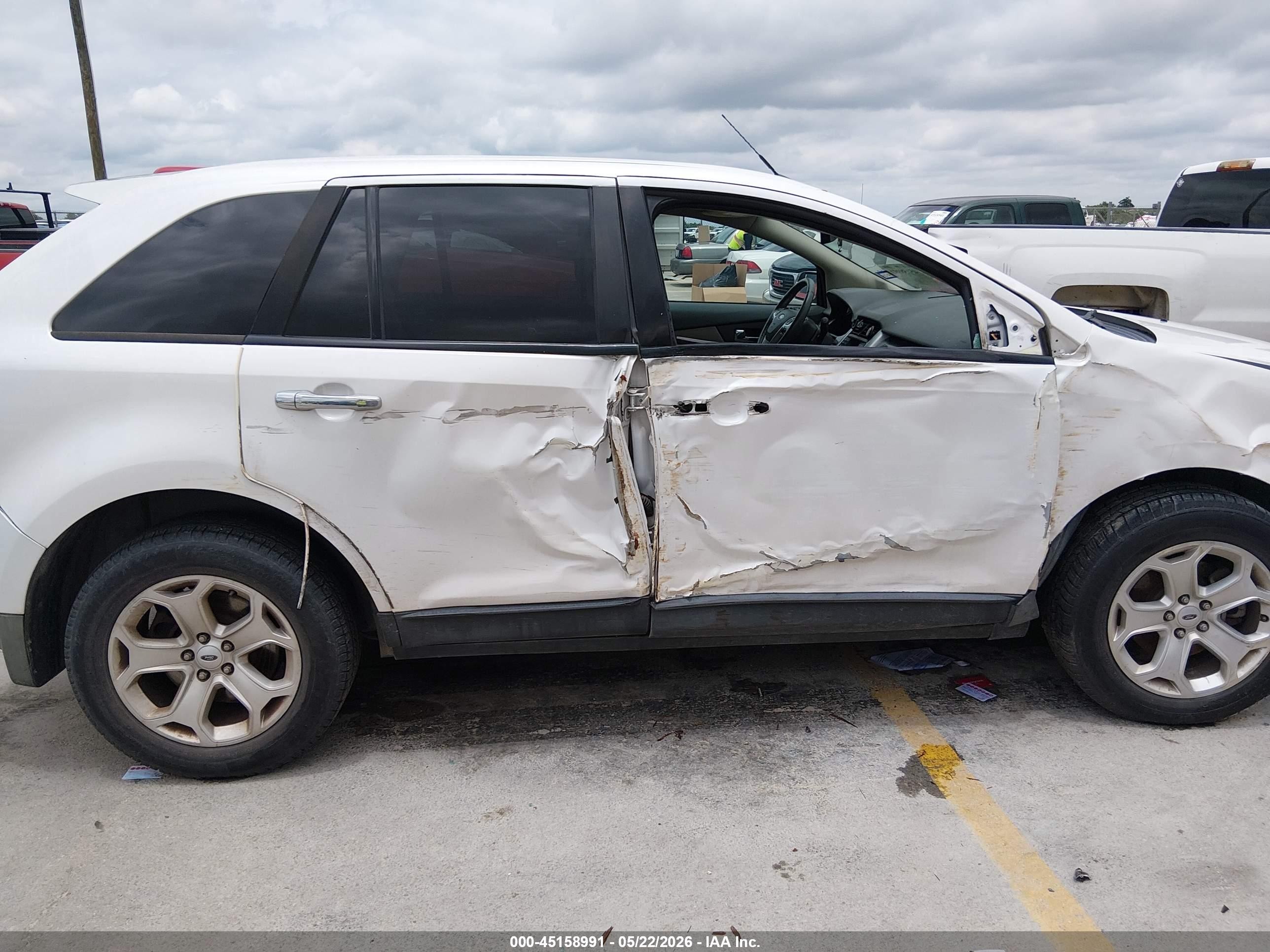 2011 Ford Edge Sel White vin: 2FMDK3JC4BBB28261
