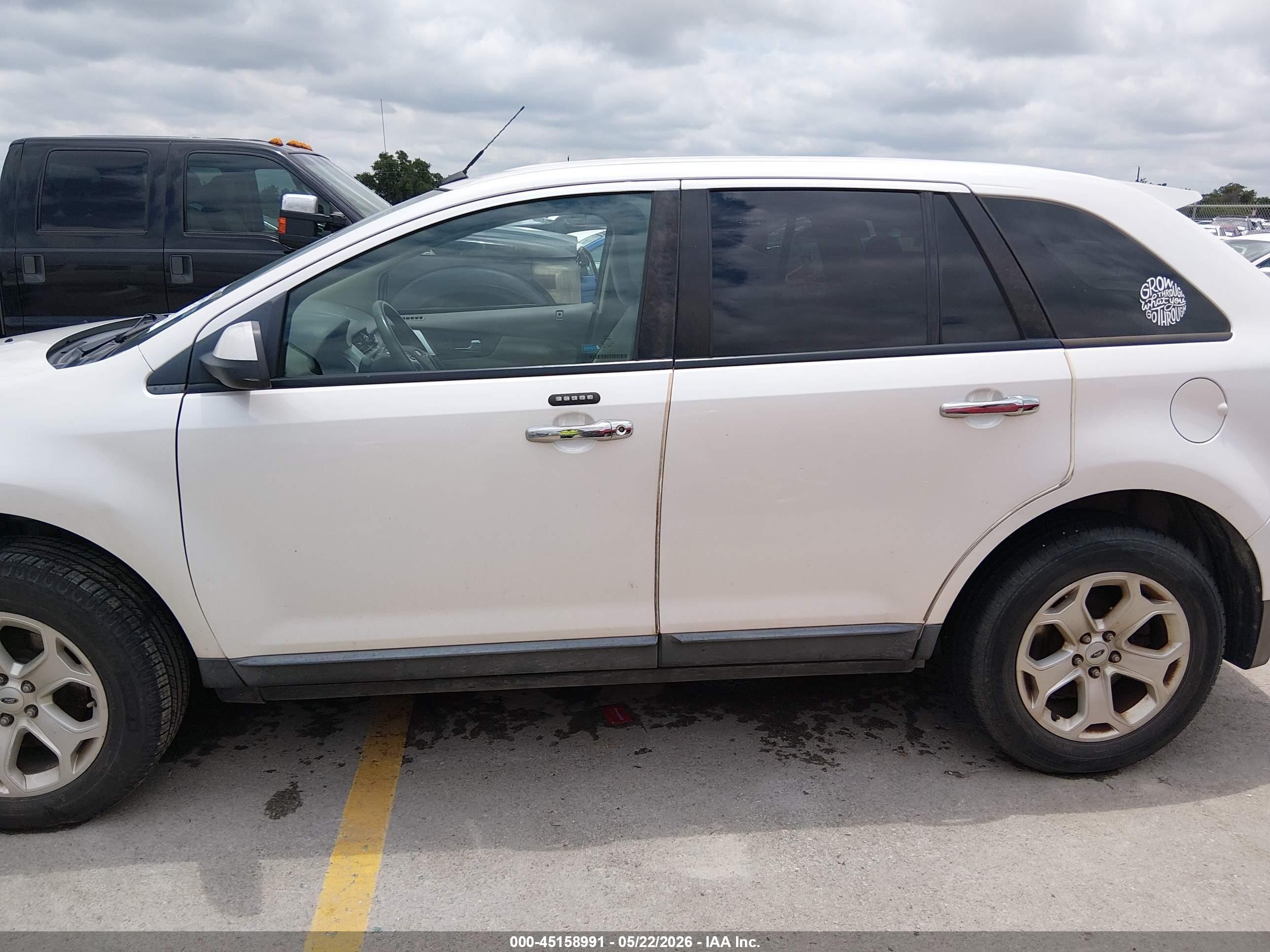 2011 Ford Edge Sel White vin: 2FMDK3JC4BBB28261