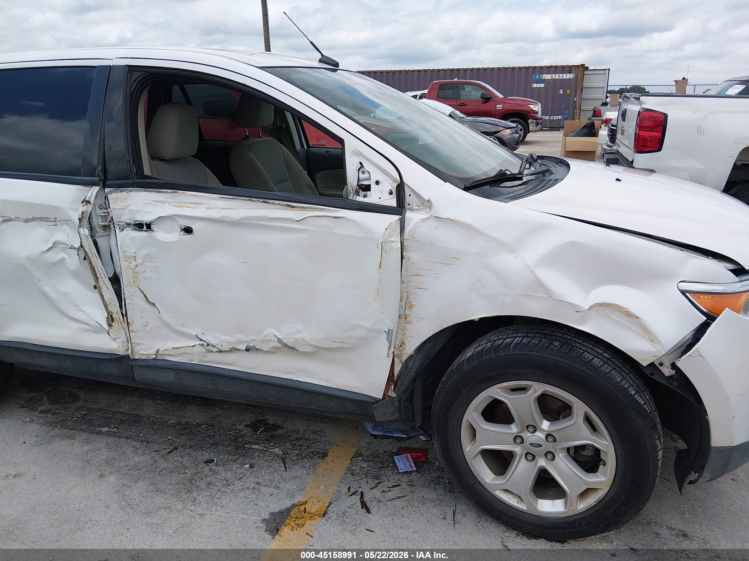 2011 Ford Edge Sel White vin: 2FMDK3JC4BBB28261