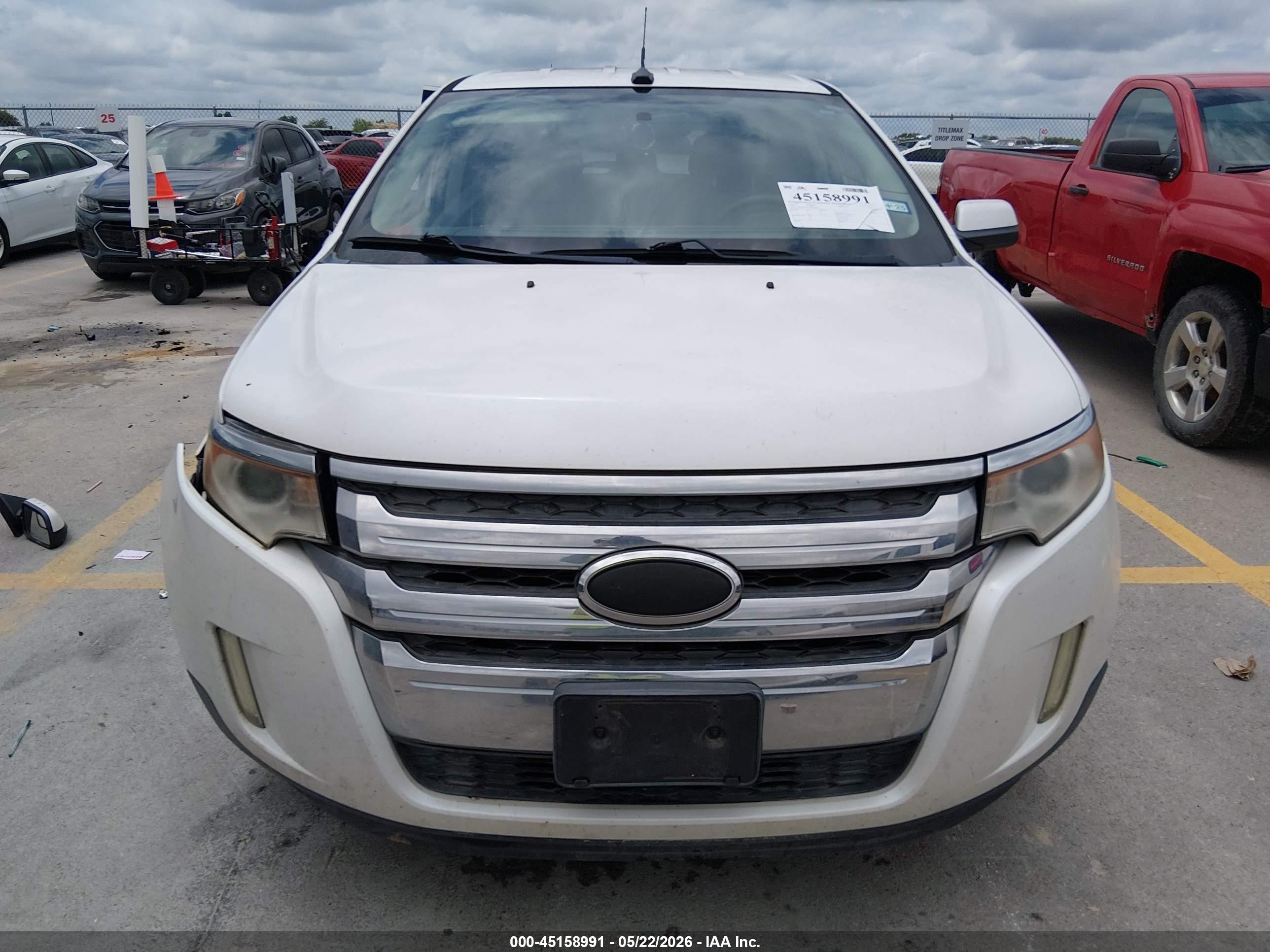 2011 Ford Edge Sel White vin: 2FMDK3JC4BBB28261