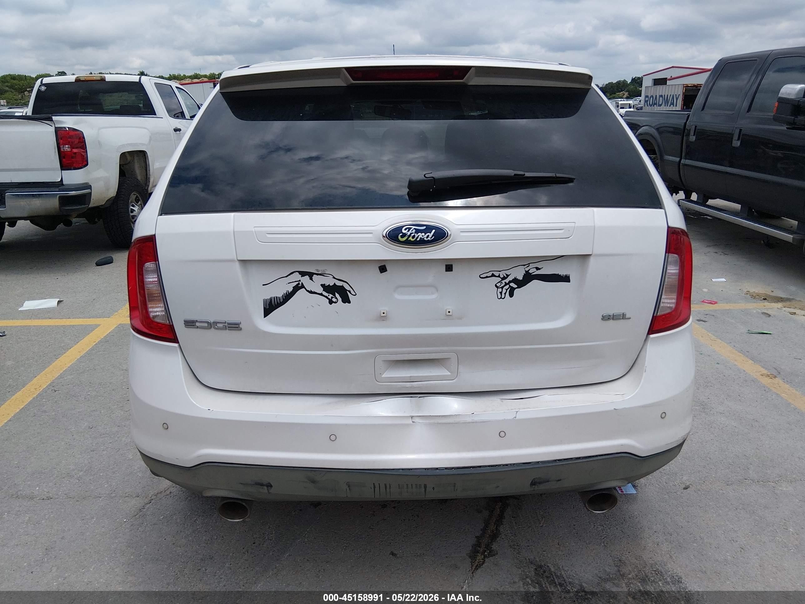 2011 Ford Edge Sel White vin: 2FMDK3JC4BBB28261