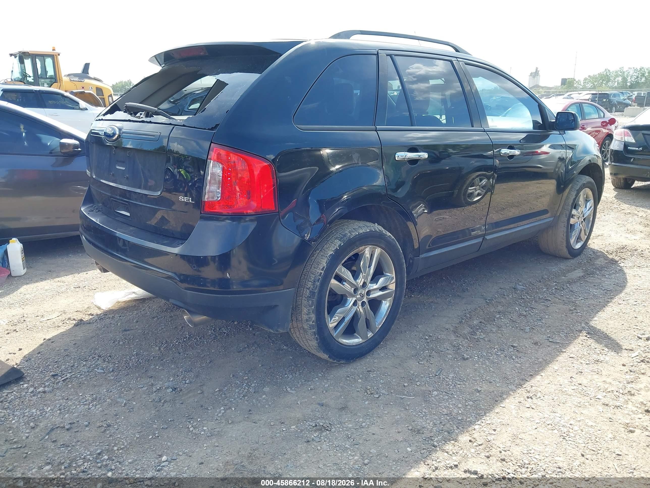 2011 Ford Edge Sel Black vin: 2FMDK3JC4BBB51216