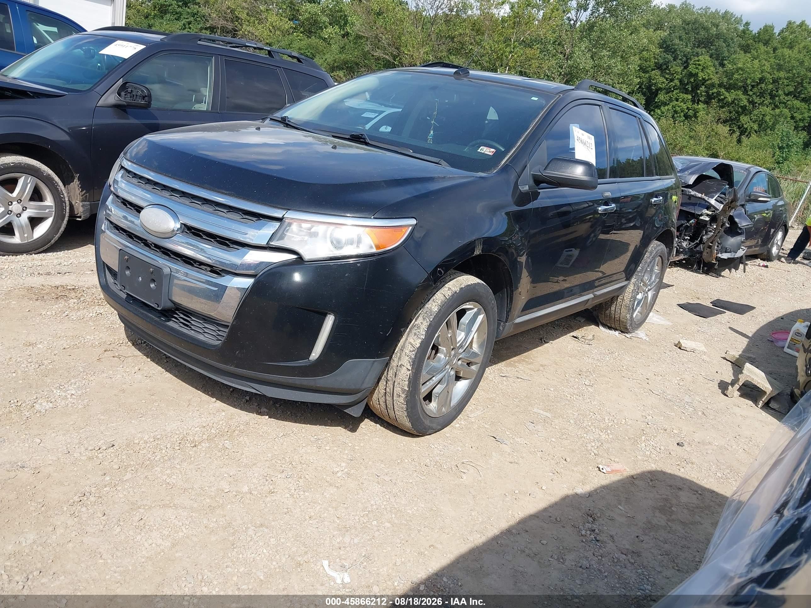 2011 Ford Edge Sel Black vin: 2FMDK3JC4BBB51216