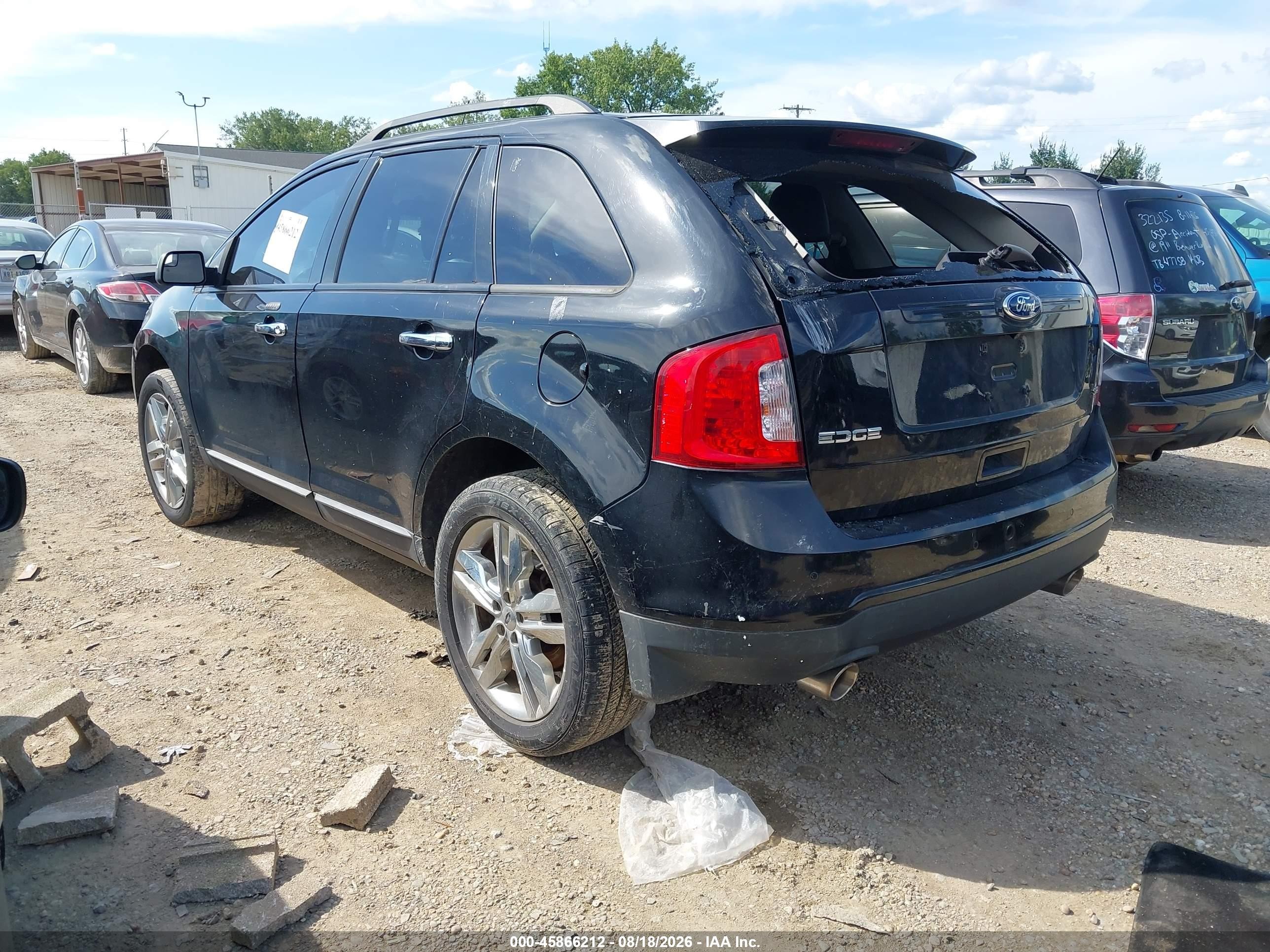 2011 Ford Edge Sel Black vin: 2FMDK3JC4BBB51216