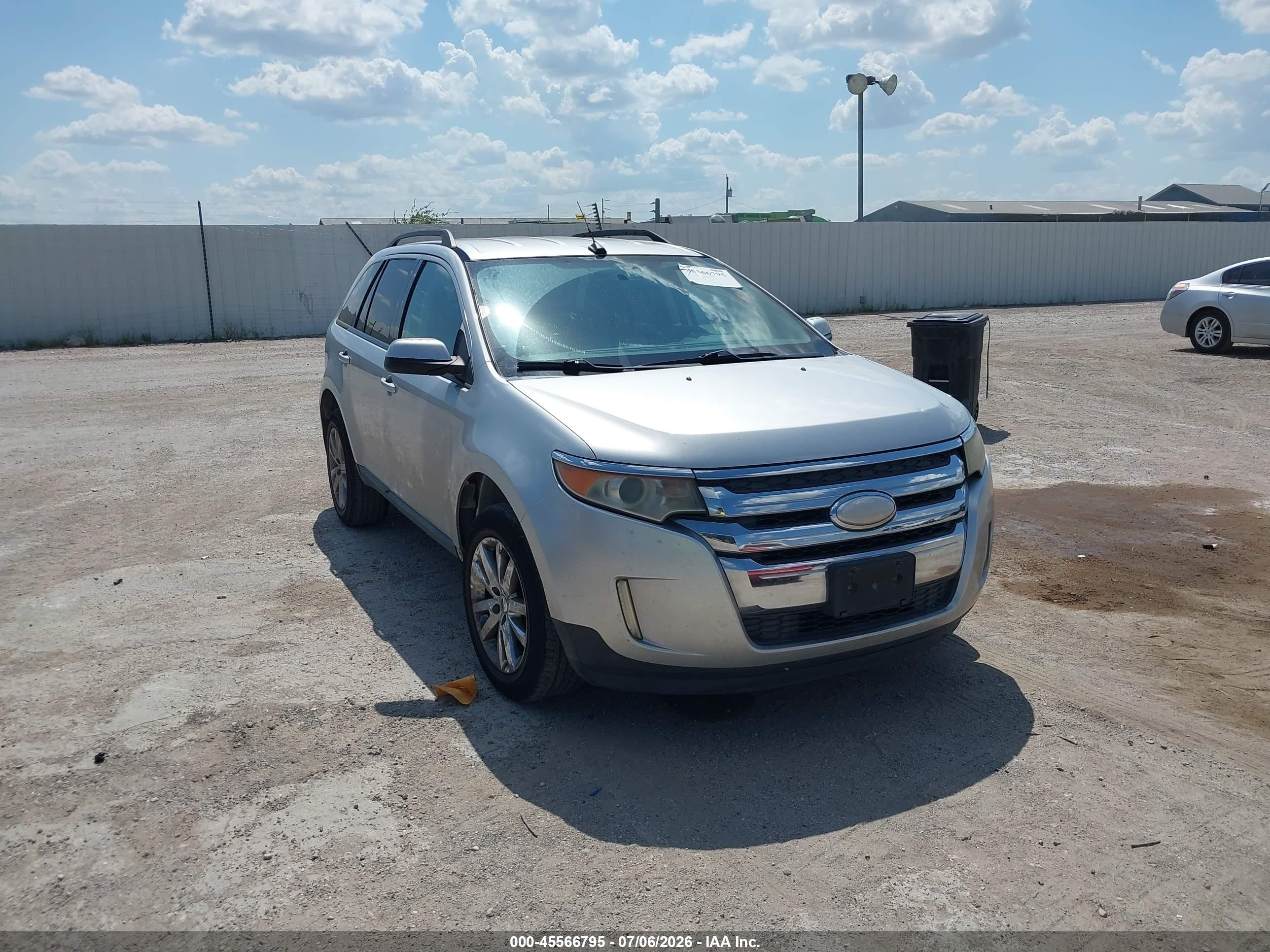 2012 Ford Edge Sel Silver vin: 2FMDK3JC4CBA01933