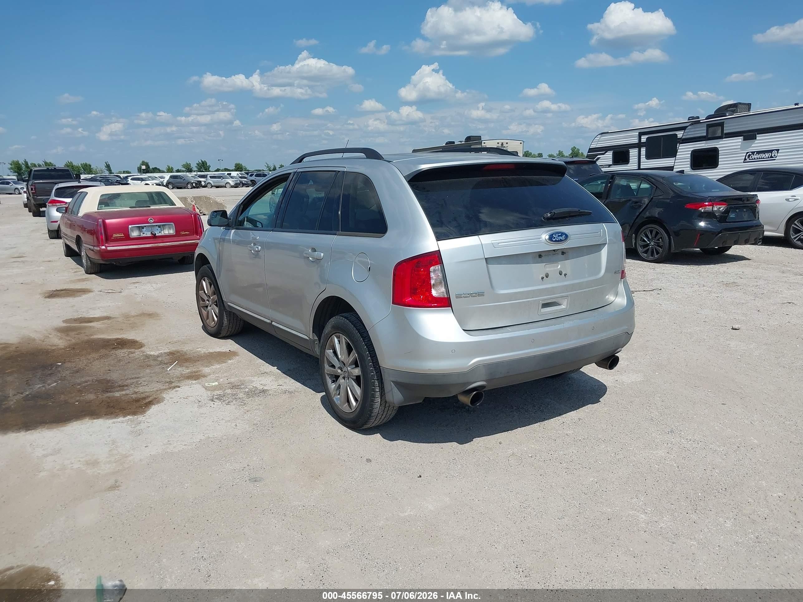 2012 Ford Edge Sel Silver vin: 2FMDK3JC4CBA01933