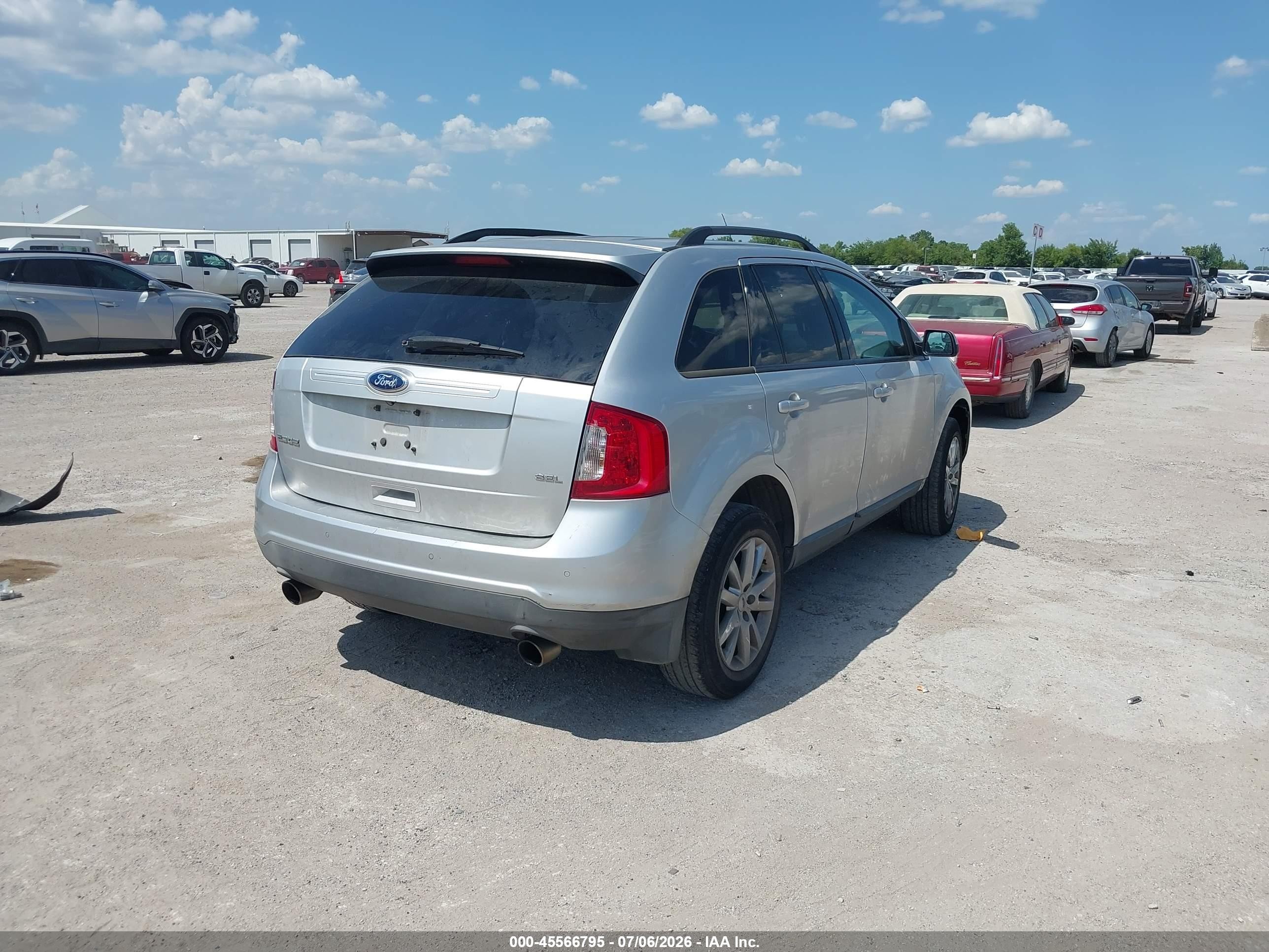 2012 Ford Edge Sel Silver vin: 2FMDK3JC4CBA01933