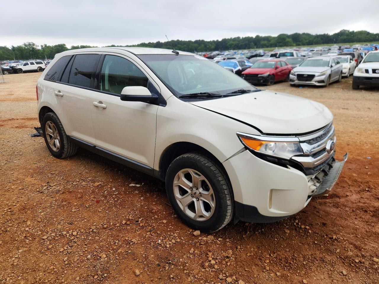 2012 Ford Edge Sel White vin: 2FMDK3JC4CBA04900